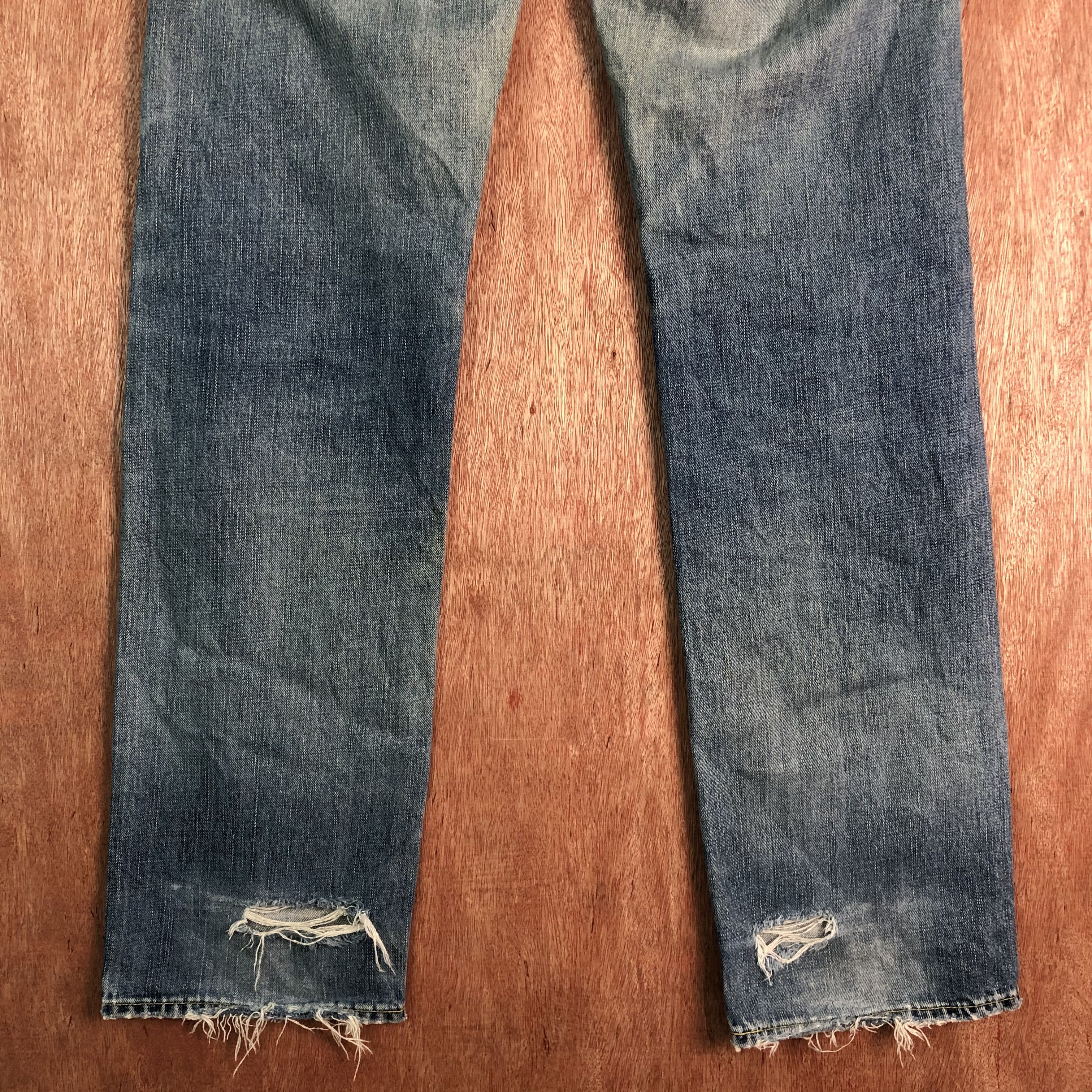 Japanese Brand × Uniqlo Vintage distressed Jun Takahashi Uniqlo jeans Size US 32 / EU 48 - 11 Thumbnail