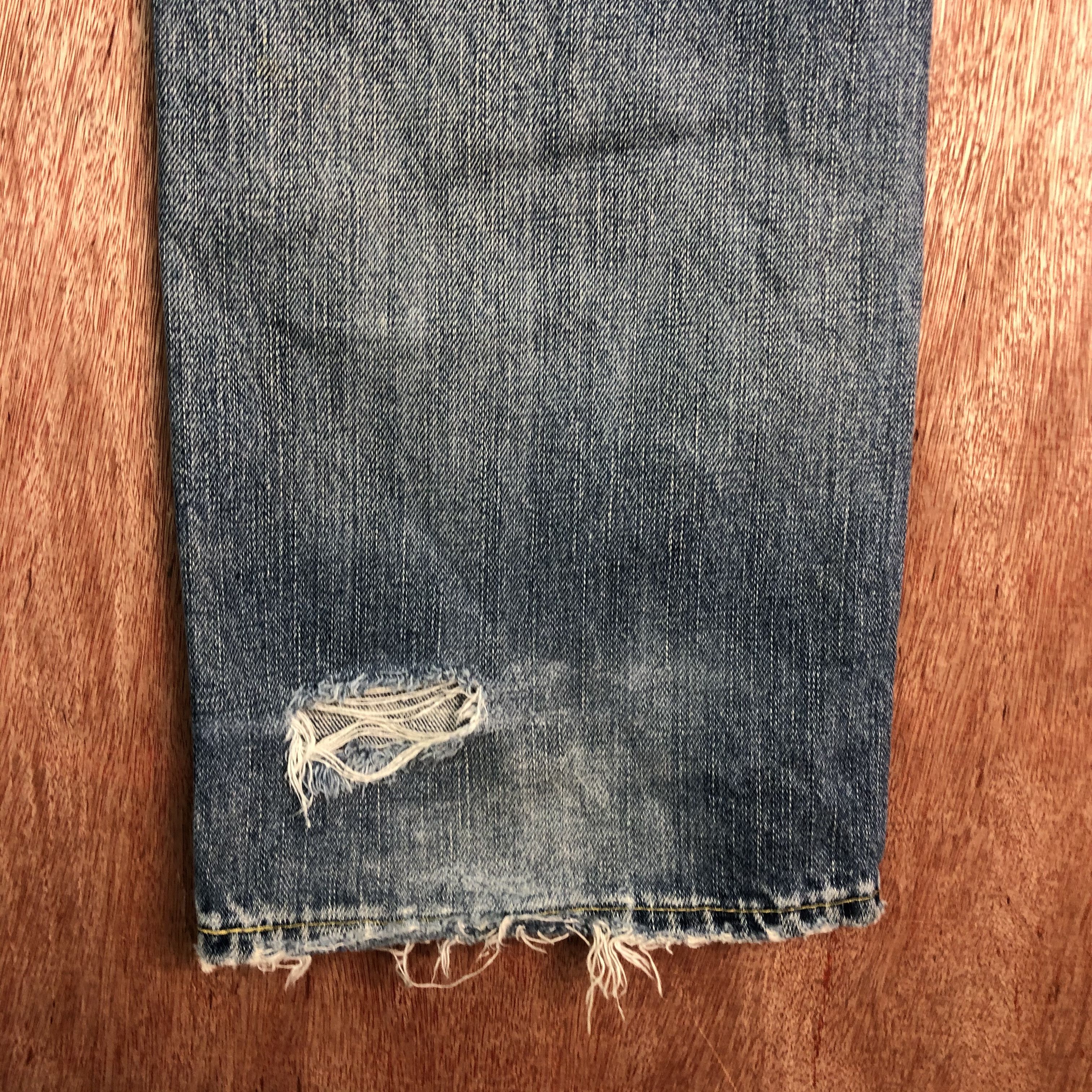 Japanese Brand × Uniqlo Vintage distressed Jun Takahashi Uniqlo jeans Size US 32 / EU 48 - 13 Thumbnail