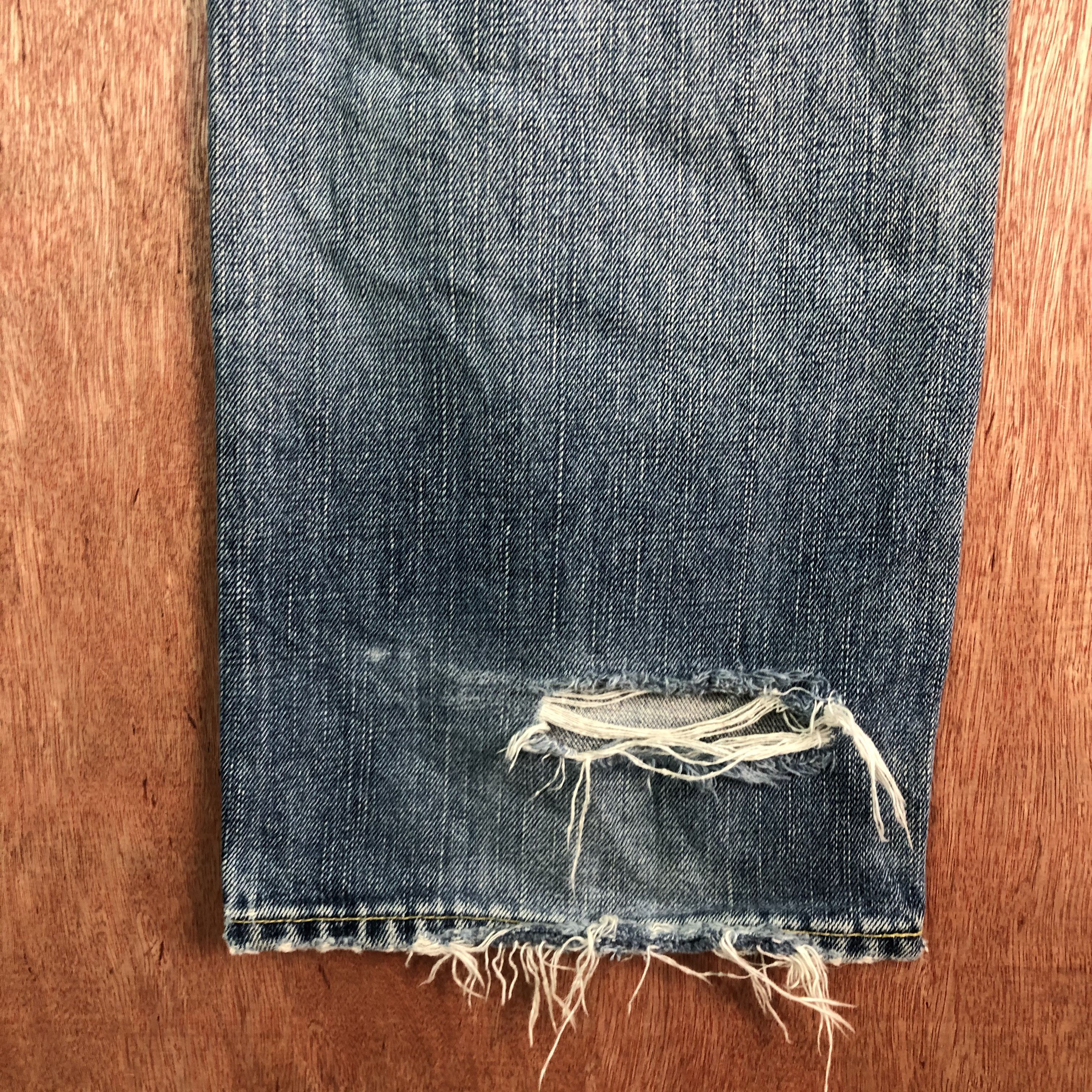 Japanese Brand × Uniqlo Vintage distressed Jun Takahashi Uniqlo jeans Size US 32 / EU 48 - 12 Thumbnail