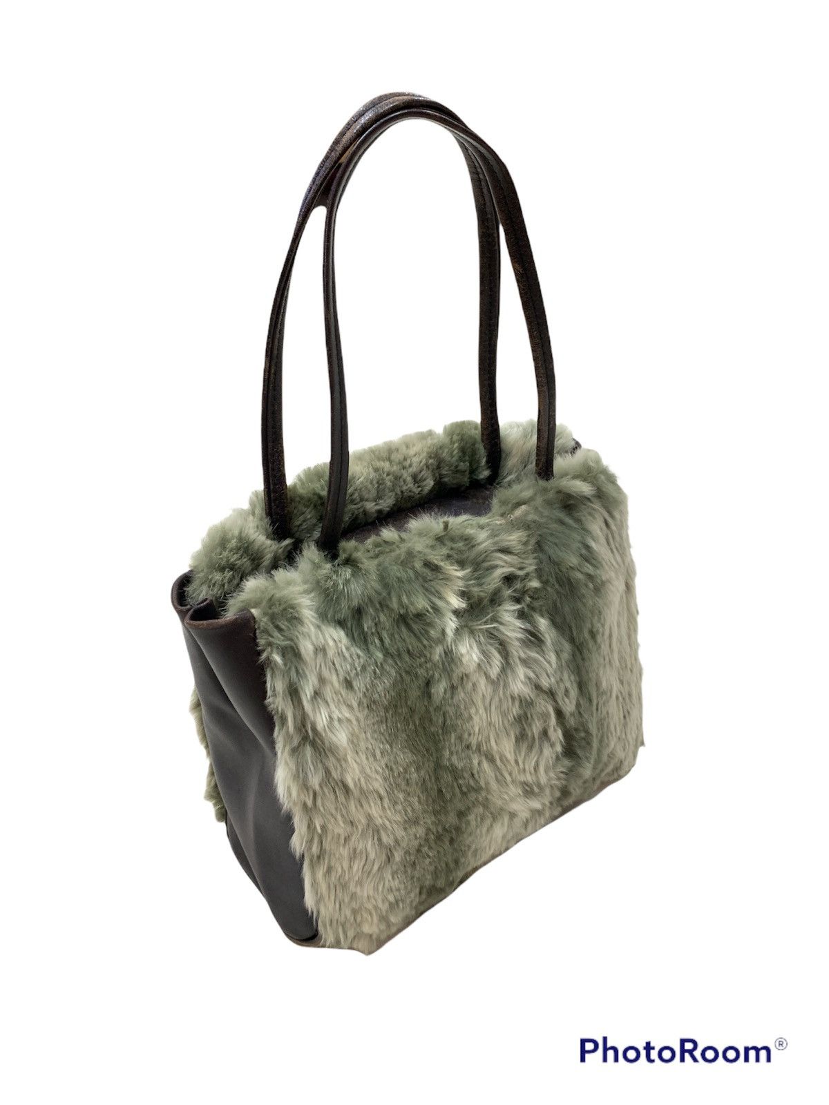 Japanese Brand VINTAGE INED BY YOHJI YAMAMOTO FAUX FUR LEATHER BAG Size ONE SIZE - 2 Thumbnail