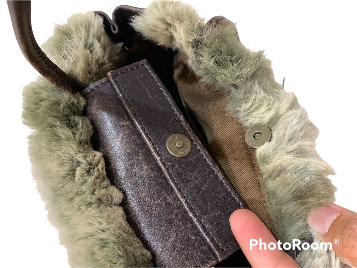 Japanese Brand VINTAGE INED BY YOHJI YAMAMOTO FAUX FUR LEATHER BAG Size ONE SIZE - 6 Thumbnail