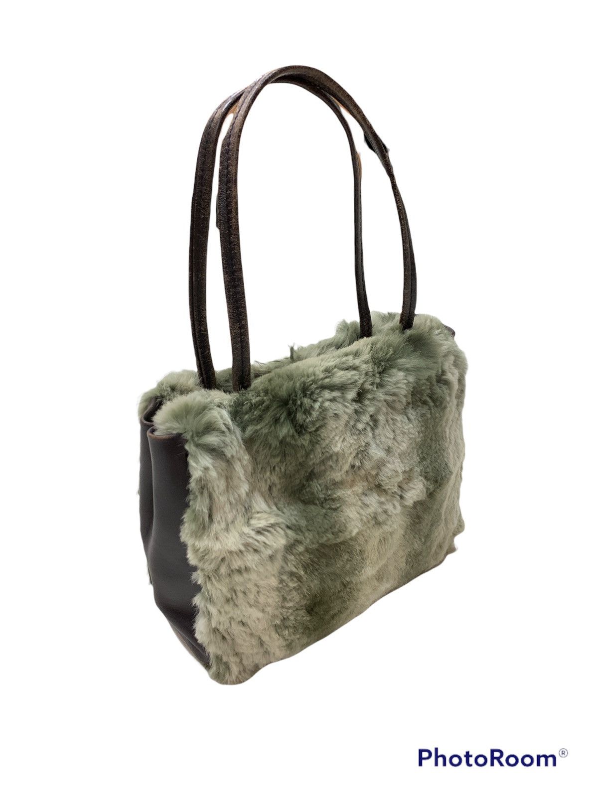 Japanese Brand VINTAGE INED BY YOHJI YAMAMOTO FAUX FUR LEATHER BAG Size ONE SIZE - 1 Thumbnail