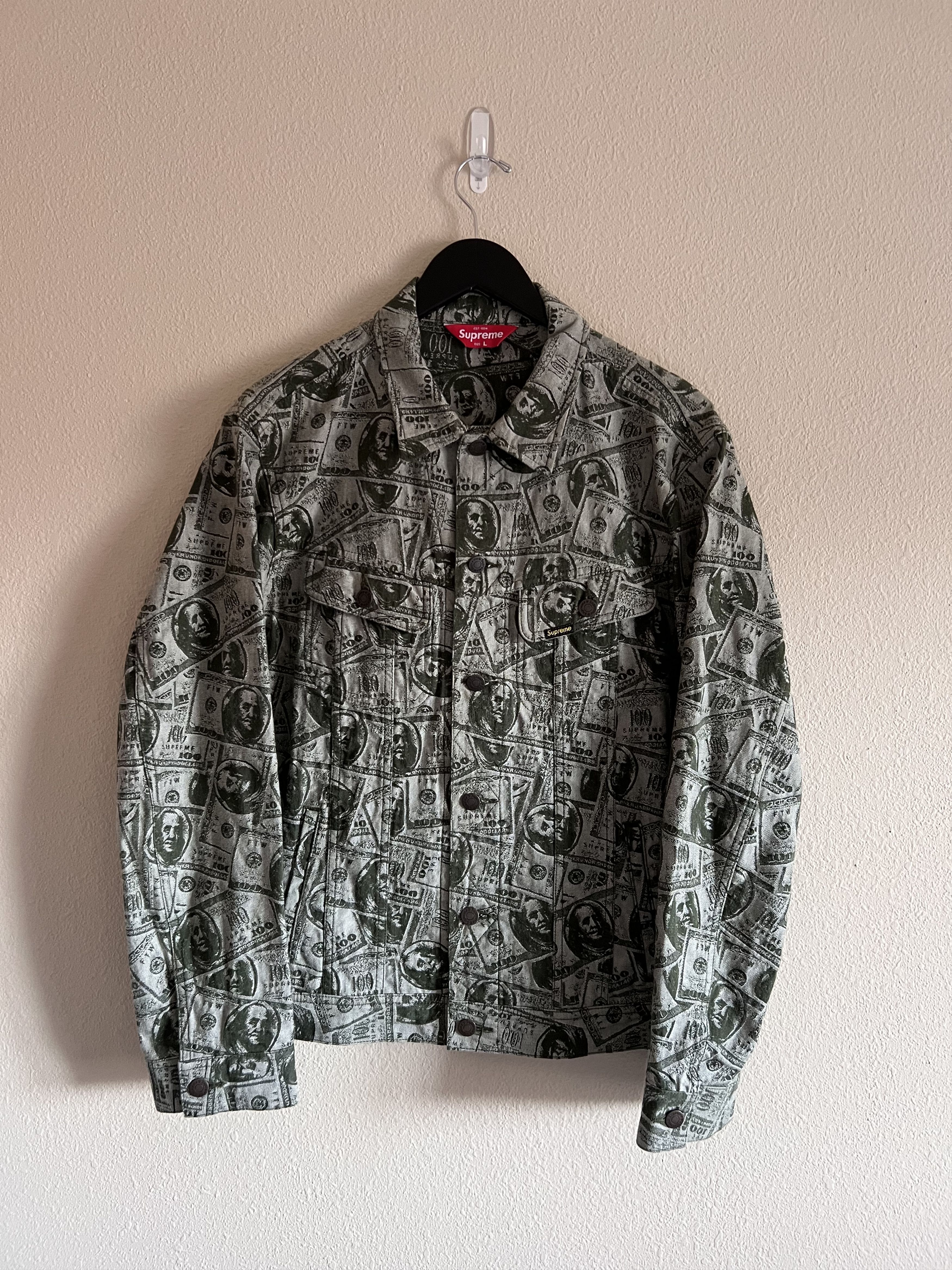 Supreme hot sale dollar jacket