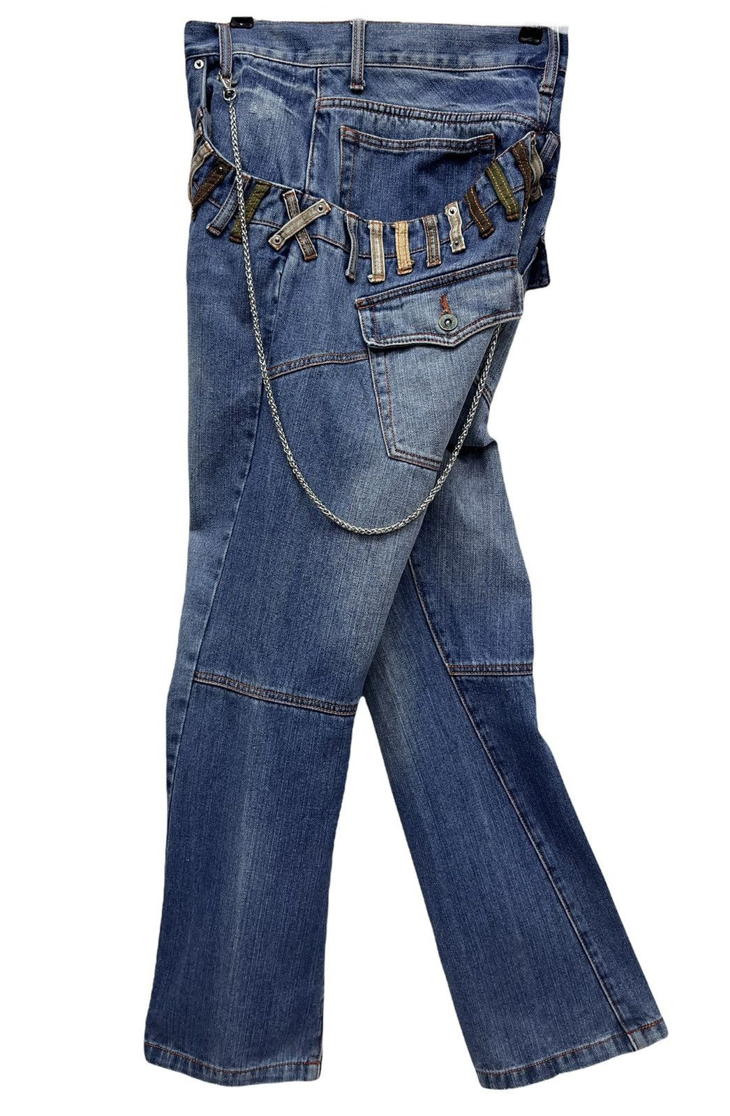Grunt Style 🔥Vtg TURNA Insane Slanted Double Waist Street Wear Denim Size US 32 / EU 48 - 6 Thumbnail