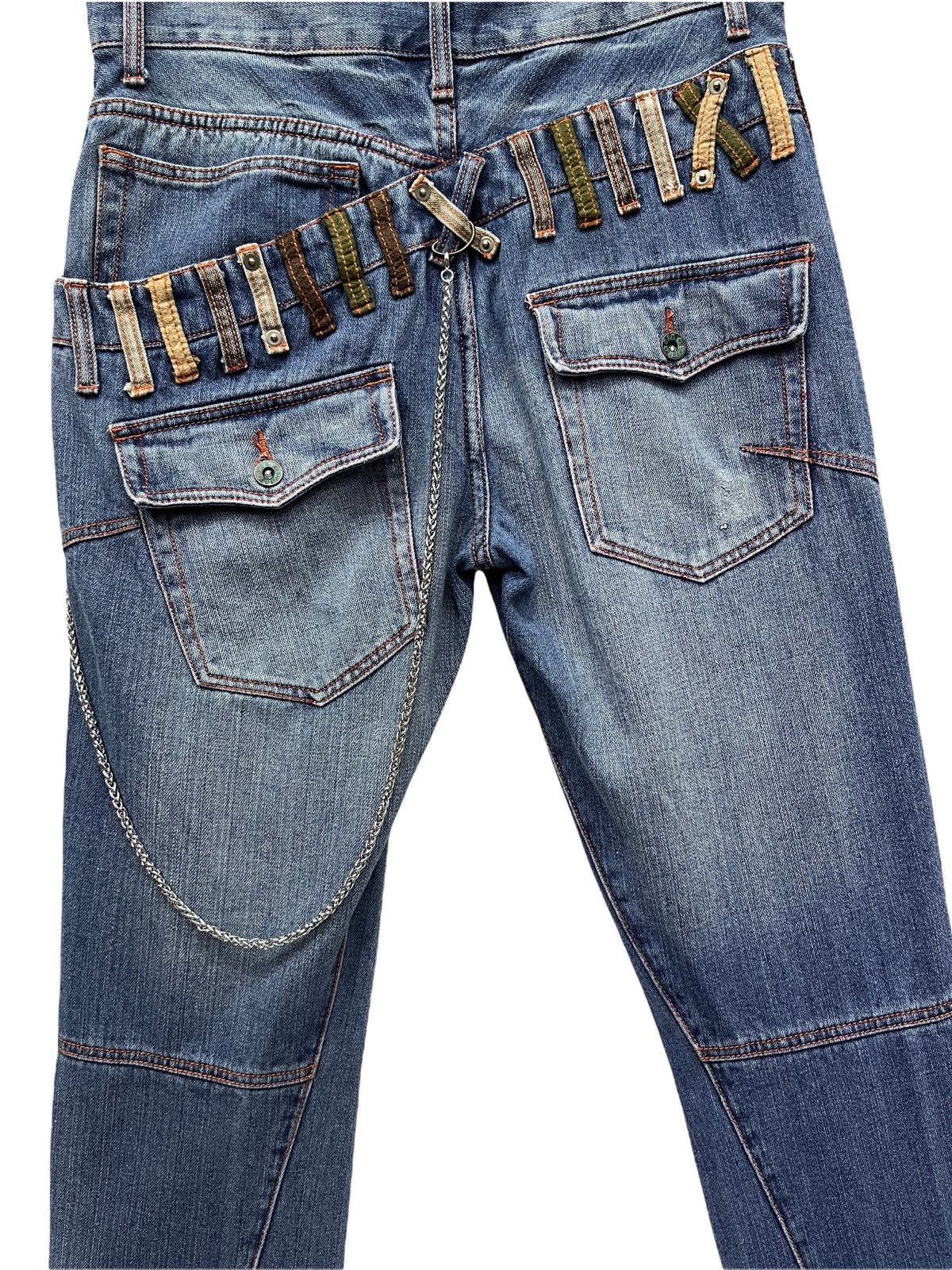 Grunt Style 🔥Vtg TURNA Insane Slanted Double Waist Street Wear Denim Size US 32 / EU 48 - 2 Thumbnail