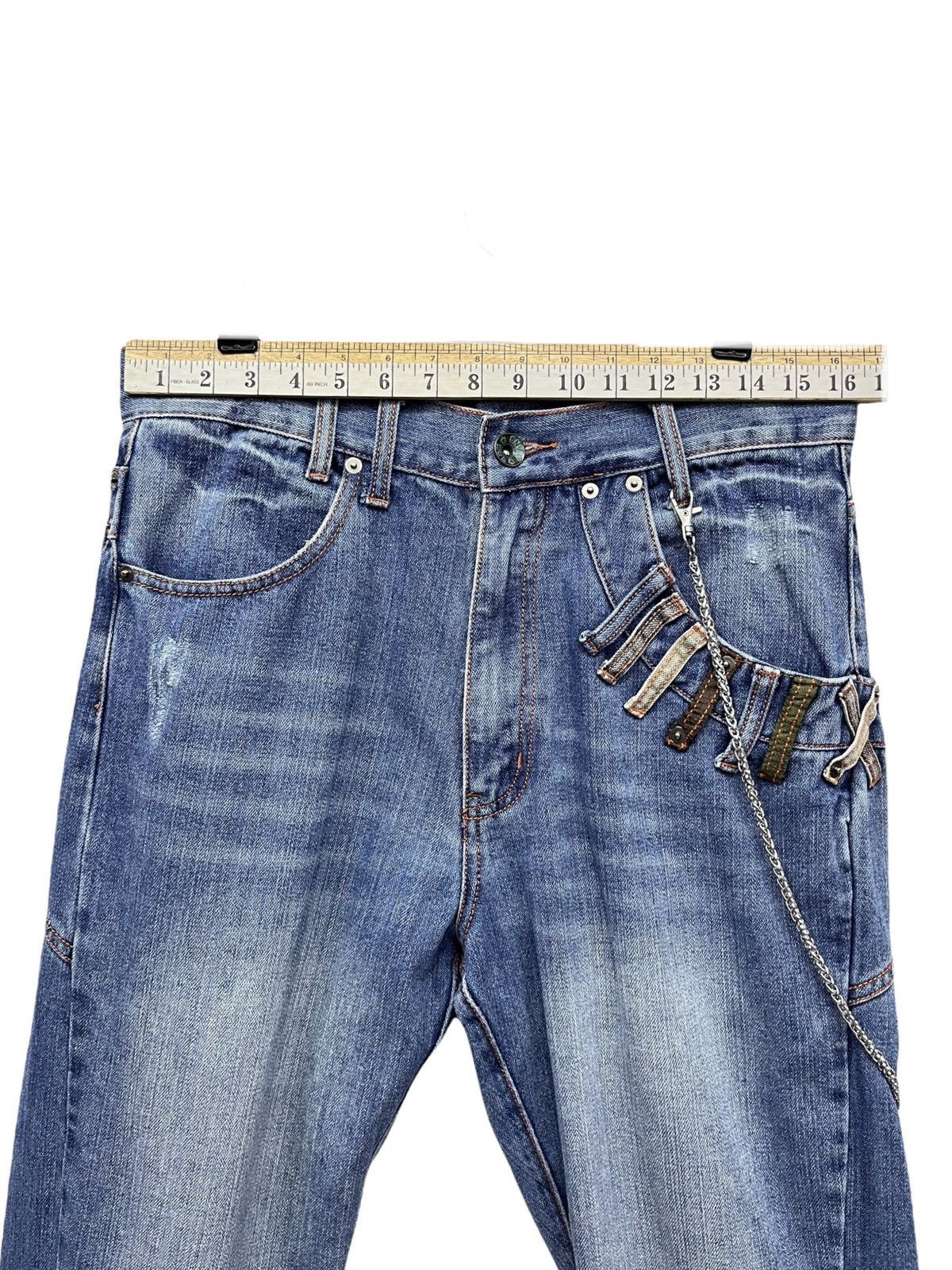 Grunt Style 🔥Vtg TURNA Insane Slanted Double Waist Street Wear Denim Size US 32 / EU 48 - 20 Thumbnail