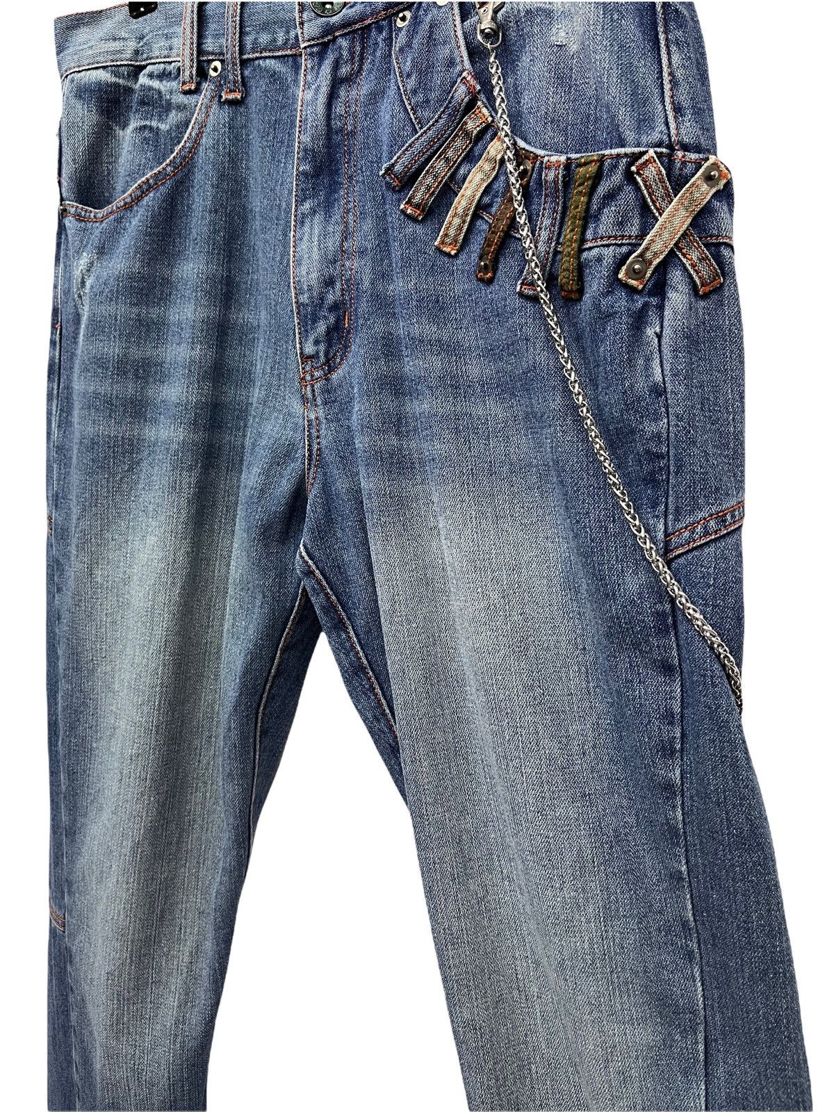 Grunt Style 🔥Vtg TURNA Insane Slanted Double Waist Street Wear Denim Size US 32 / EU 48 - 8 Thumbnail