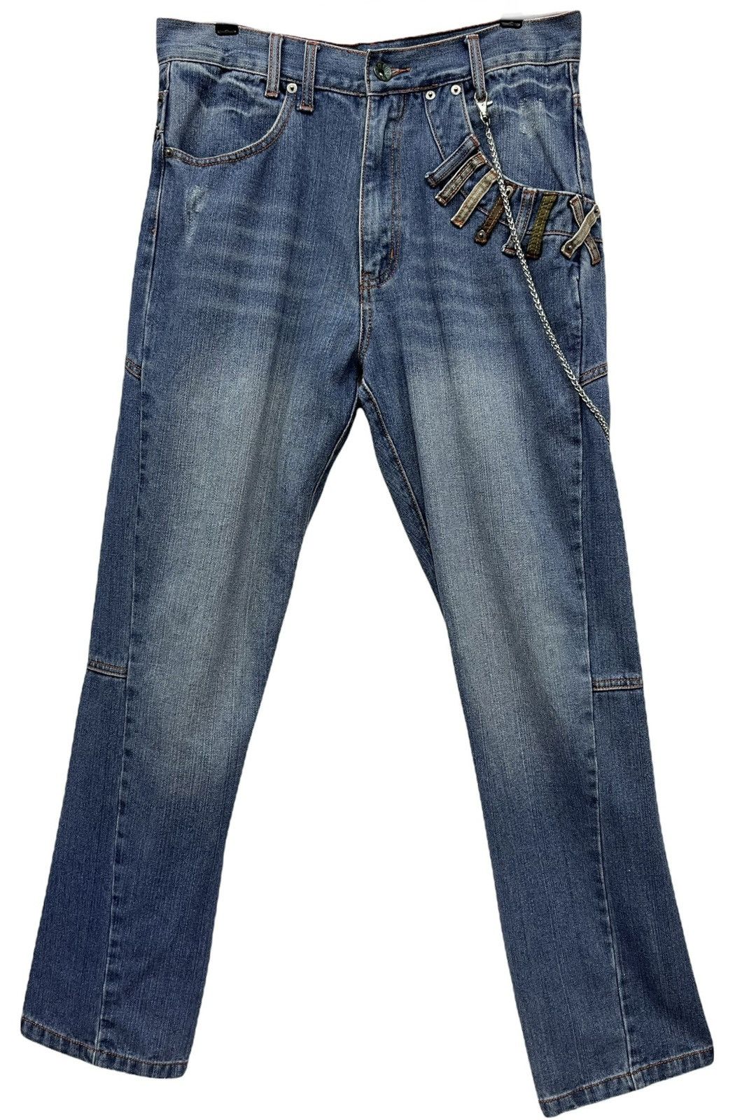 Grunt Style 🔥Vtg TURNA Insane Slanted Double Waist Street Wear Denim Size US 32 / EU 48 - 10 Thumbnail