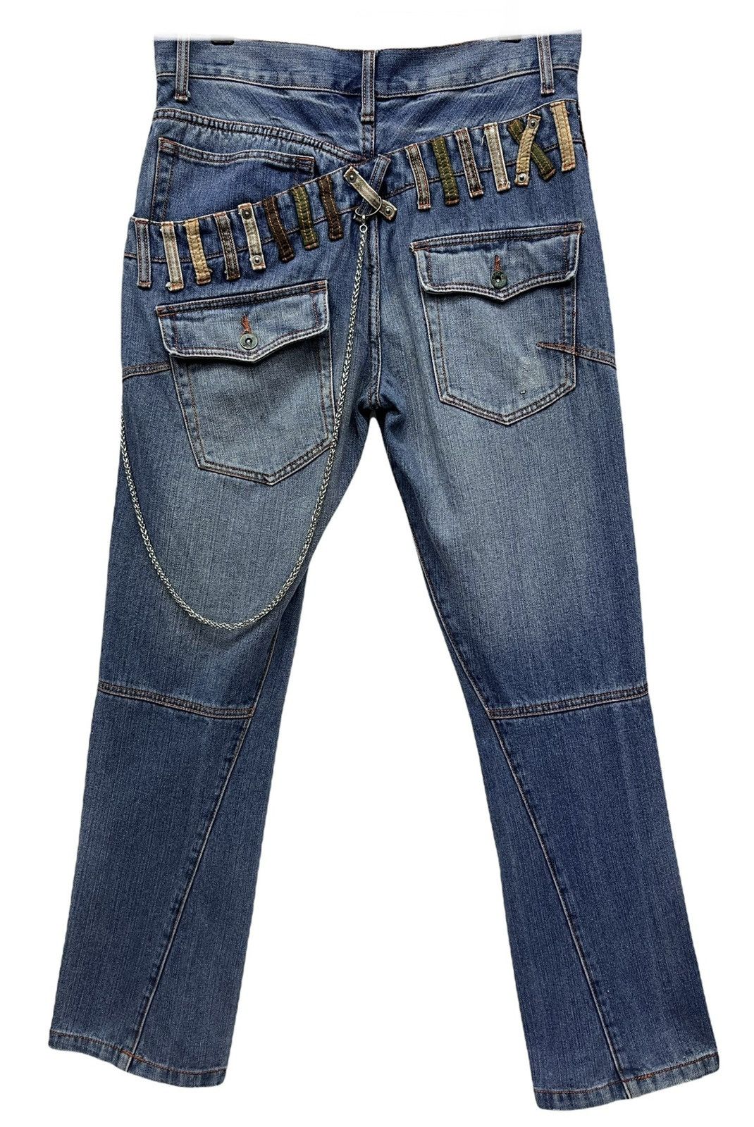 Grunt Style 🔥Vtg TURNA Insane Slanted Double Waist Street Wear Denim Size US 32 / EU 48 - 3 Thumbnail