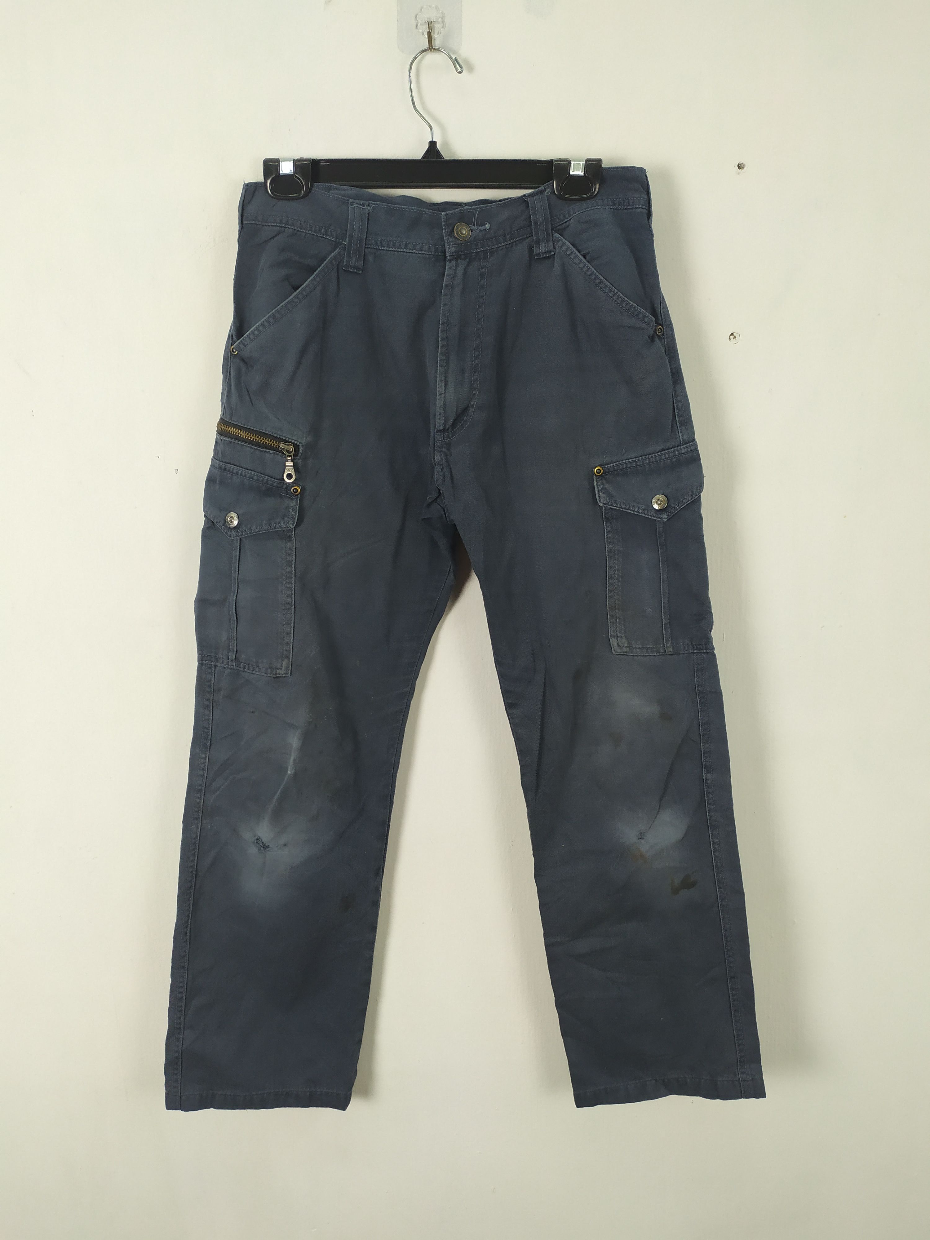 Japanese Brand JAPANESE BRAND FADED WORKWEAR CARGO PANTS MULTIPOCKET Size US 30 / EU 46 - 1 Thumbnail