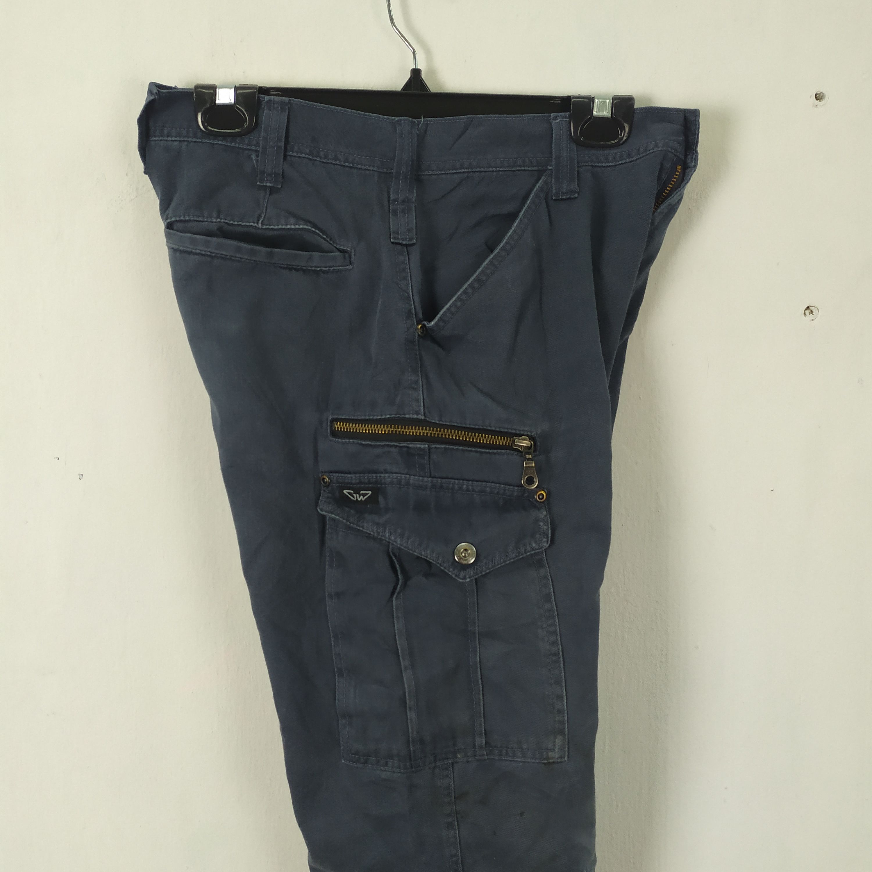 Japanese Brand JAPANESE BRAND FADED WORKWEAR CARGO PANTS MULTIPOCKET Size US 30 / EU 46 - 3 Thumbnail