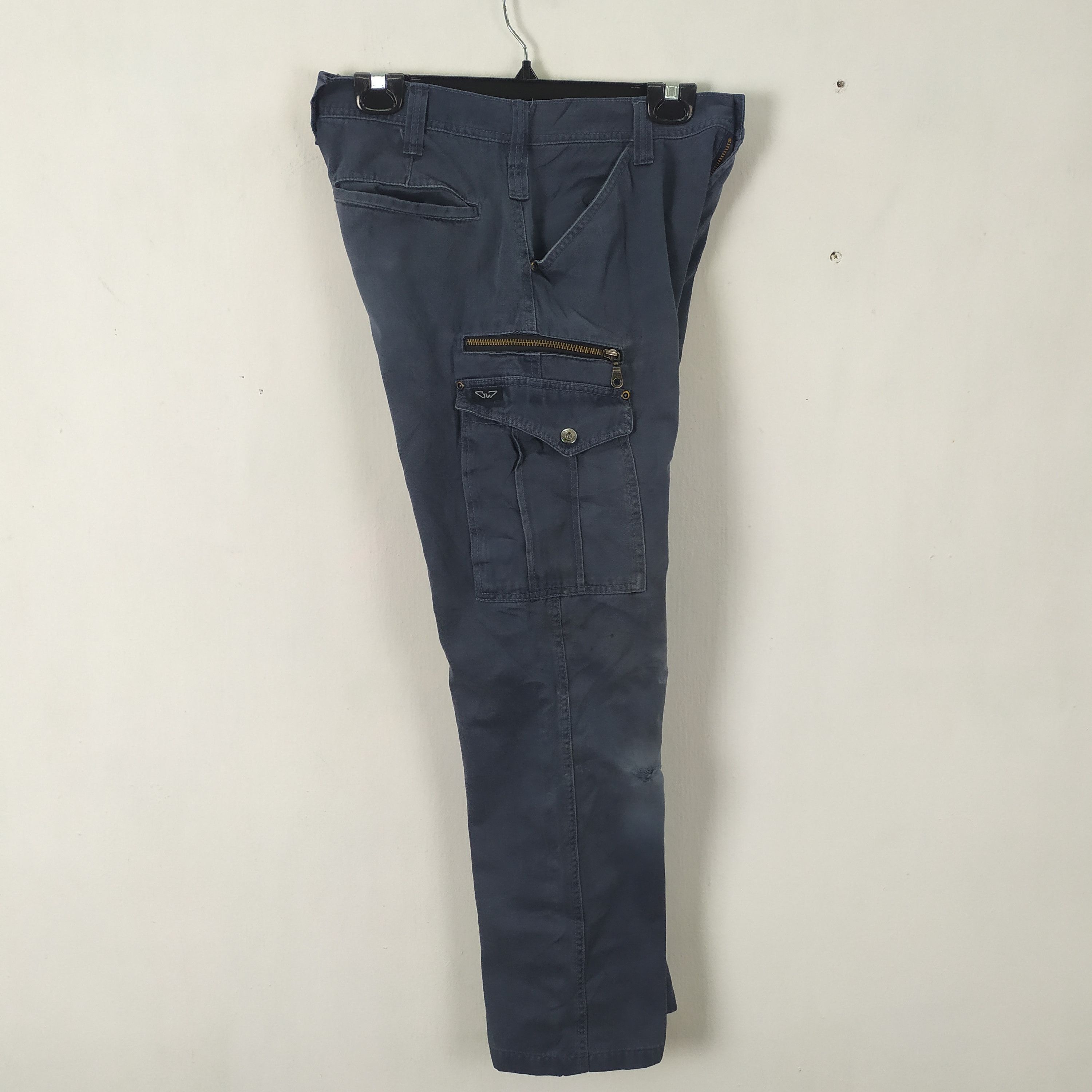 Japanese Brand JAPANESE BRAND FADED WORKWEAR CARGO PANTS MULTIPOCKET Size US 30 / EU 46 - 4 Thumbnail