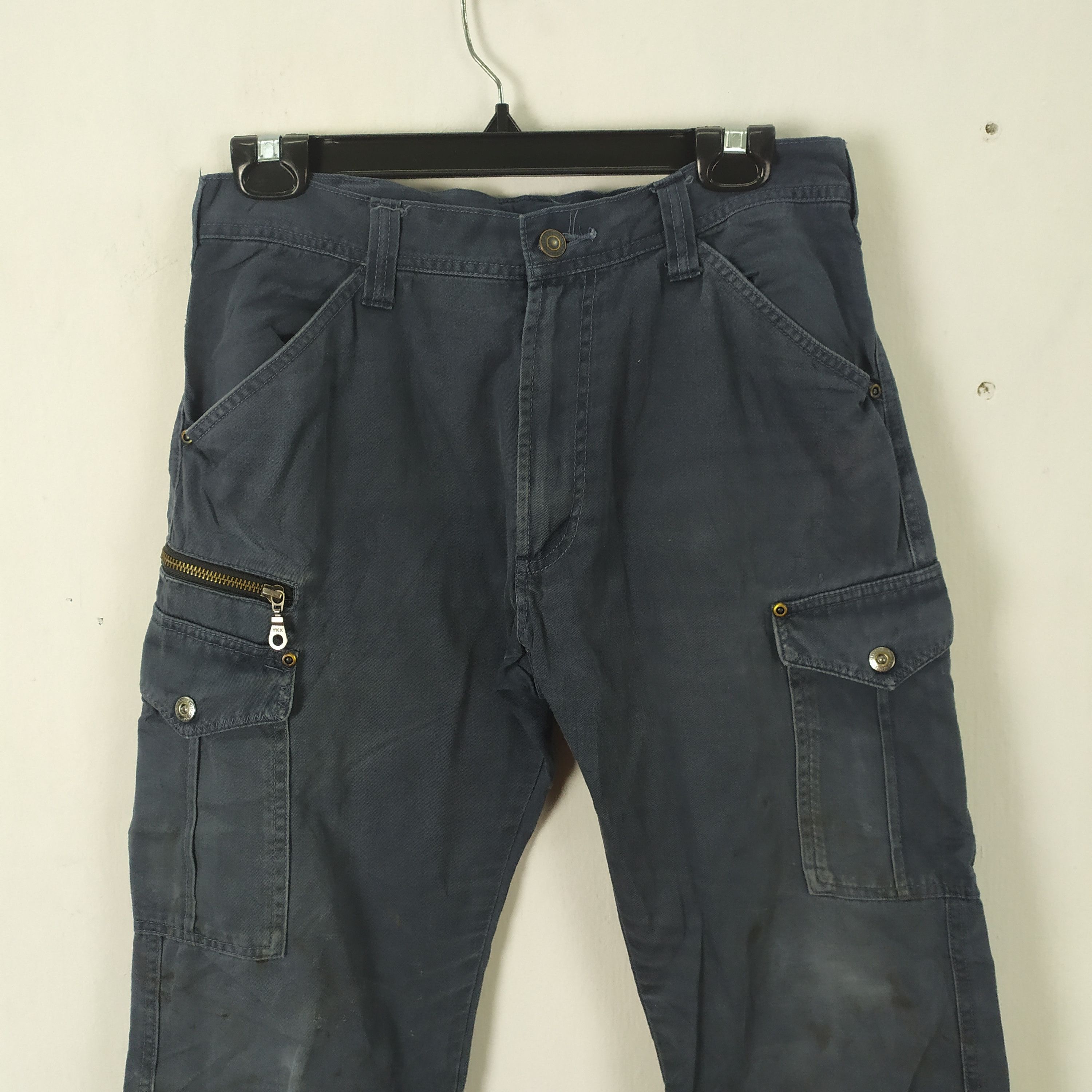 Japanese Brand JAPANESE BRAND FADED WORKWEAR CARGO PANTS MULTIPOCKET Size US 30 / EU 46 - 11 Thumbnail