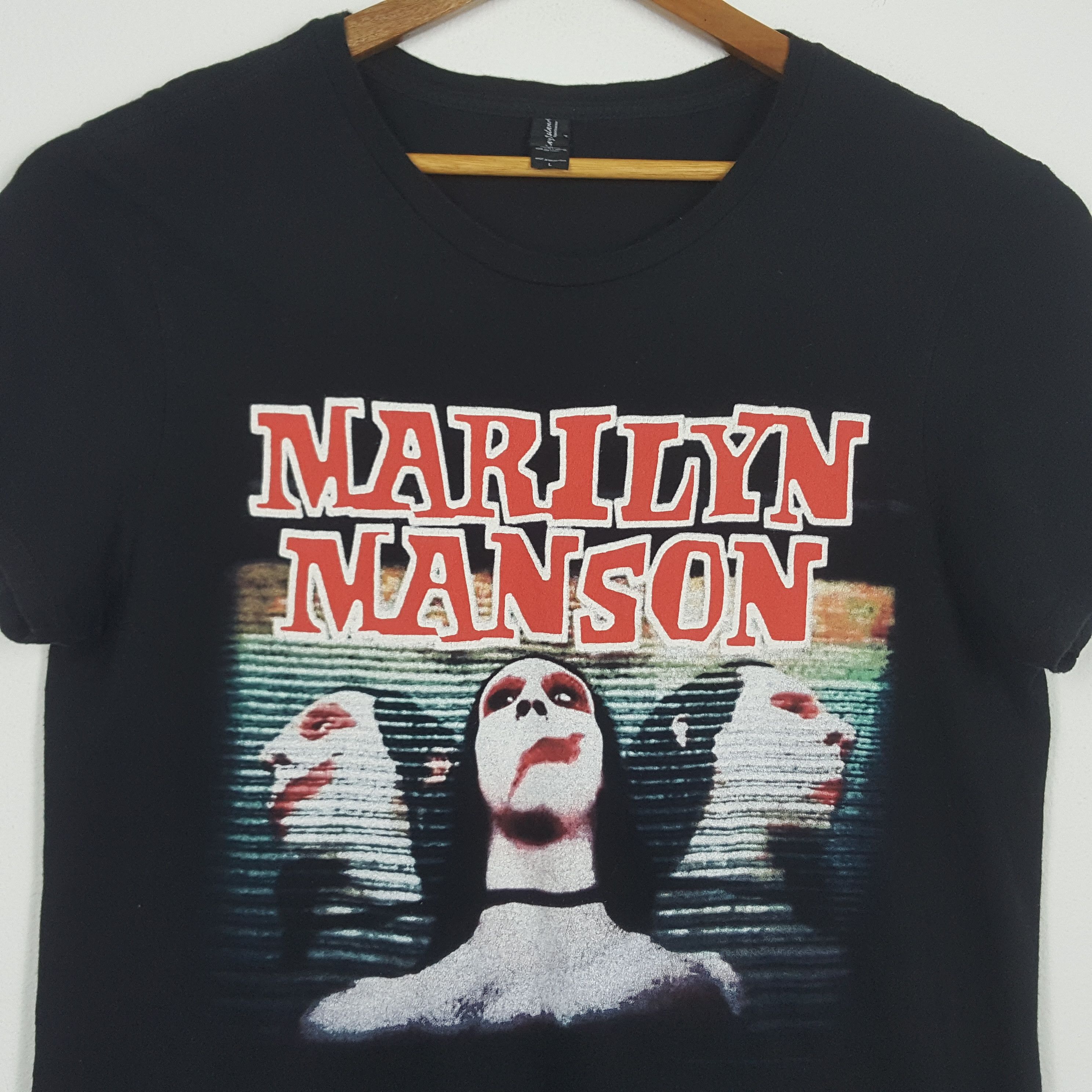 Band Tees × Vintage Vintage MARILYN MANSON American Singer Tour t-shirt Size US M / EU 48-50 / 2 - 2 Thumbnail
