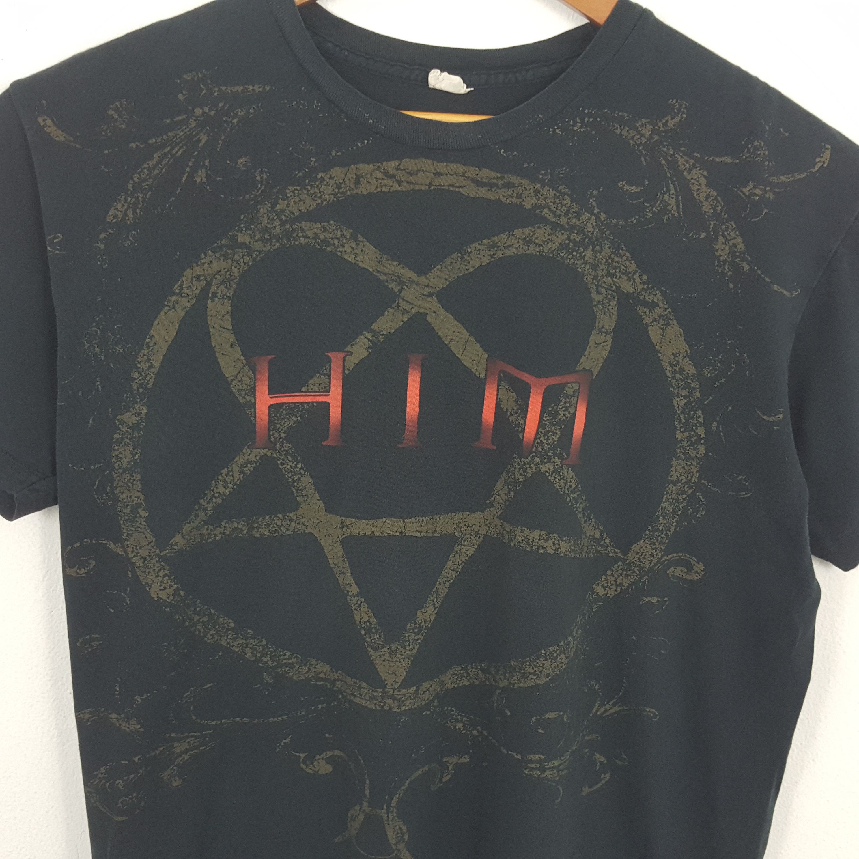 Band Tees × Vintage Vintage HIM American Rock Band Tour T-Shirt Size US L / EU 52-54 / 3 - 2 Thumbnail