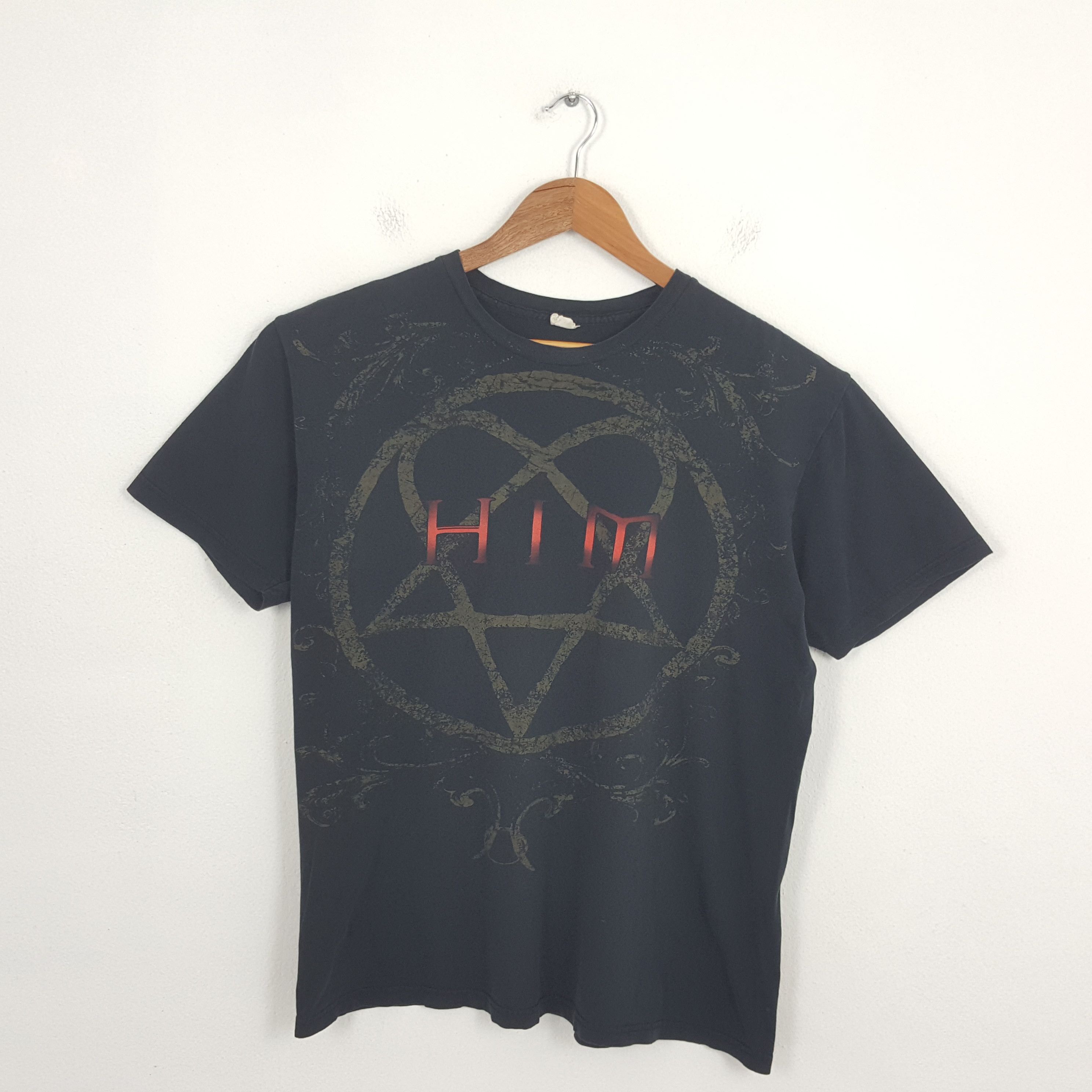 Band Tees × Vintage Vintage HIM American Rock Band Tour T-Shirt Size US L / EU 52-54 / 3 - 1 Thumbnail