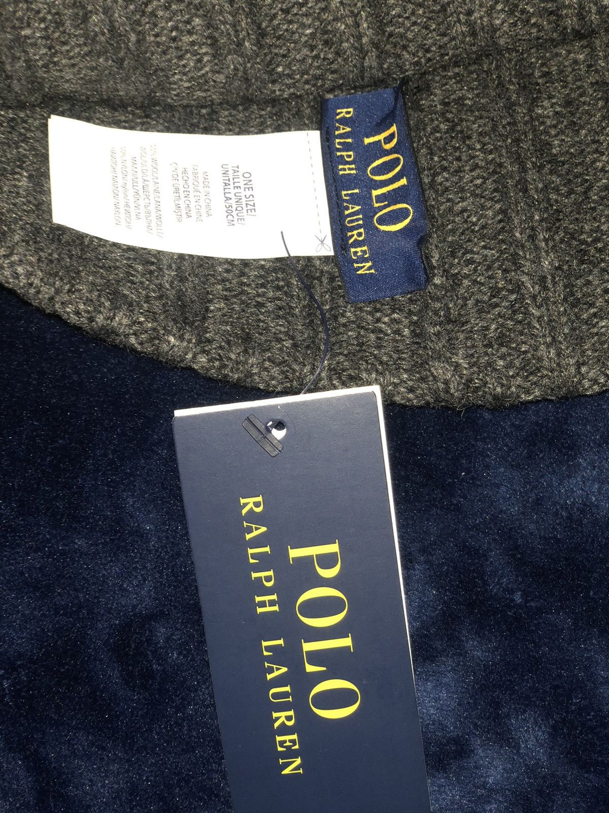 Polo Ralph Lauren Polo Ralph Lauren Beanie NWT Charcoal Blue RL Black Polo Hat Size ONE SIZE - 3 Thumbnail