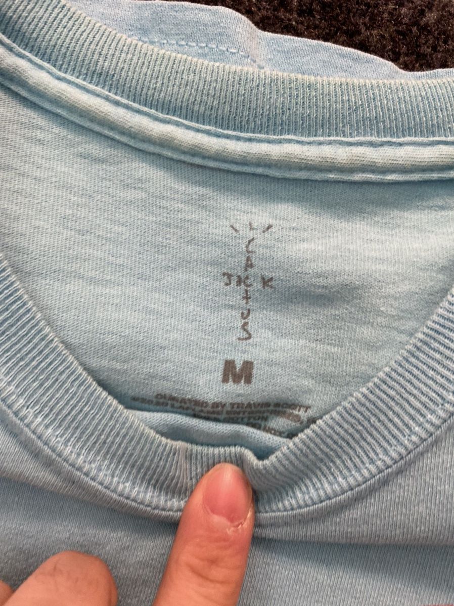 Travis Scott Travis Scott Cactus Jack C/O 2020 T Shirt Light Blue Size US M / EU 48-50 / 2 - 3 Thumbnail