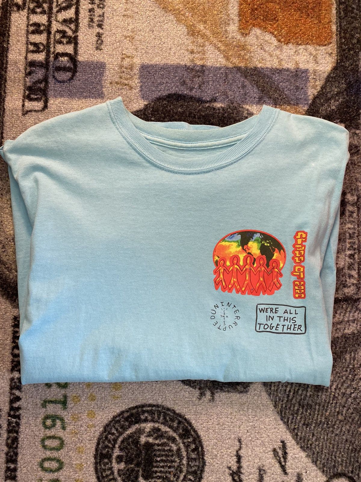Travis Scott Travis Scott Cactus Jack C/O 2020 T Shirt Light Blue Size US M / EU 48-50 / 2 - 2 Thumbnail