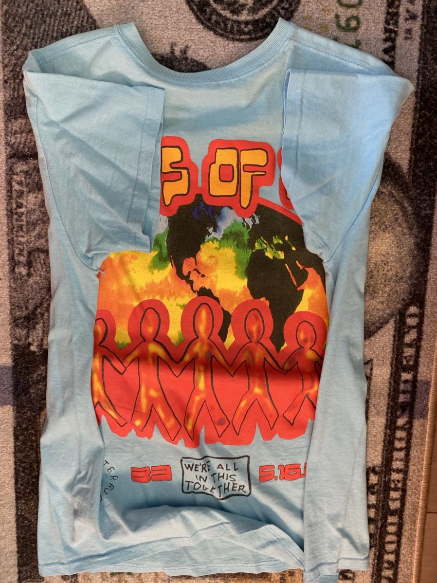 Travis Scott Travis Scott Cactus Jack C/O 2020 T Shirt Light Blue Size US M / EU 48-50 / 2 - 1 Thumbnail