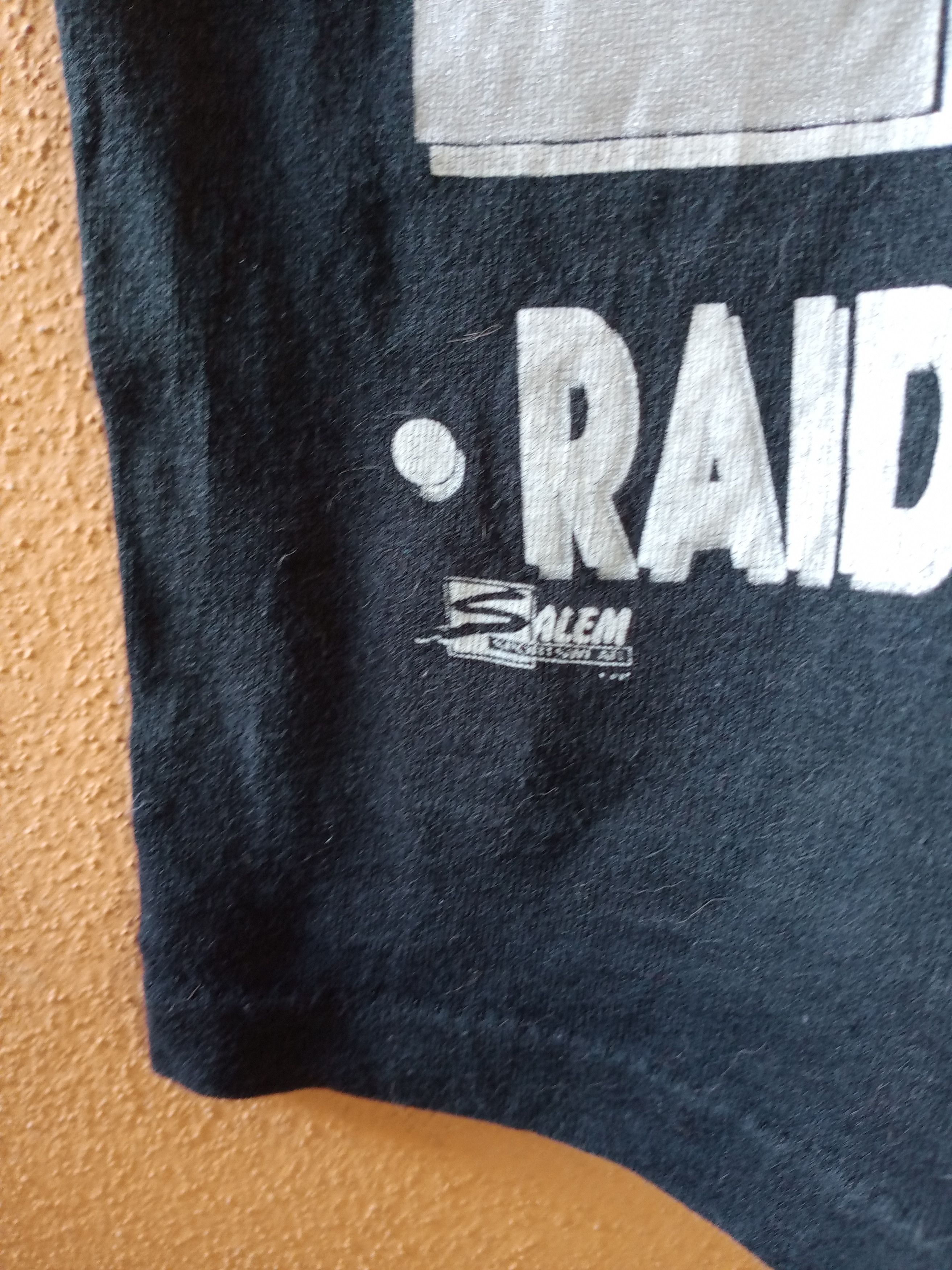 NFL Vintage 90s Raiders Los Angeles NFL Overprint Tshirt Size US M / EU 48-50 / 2 - 5 Thumbnail