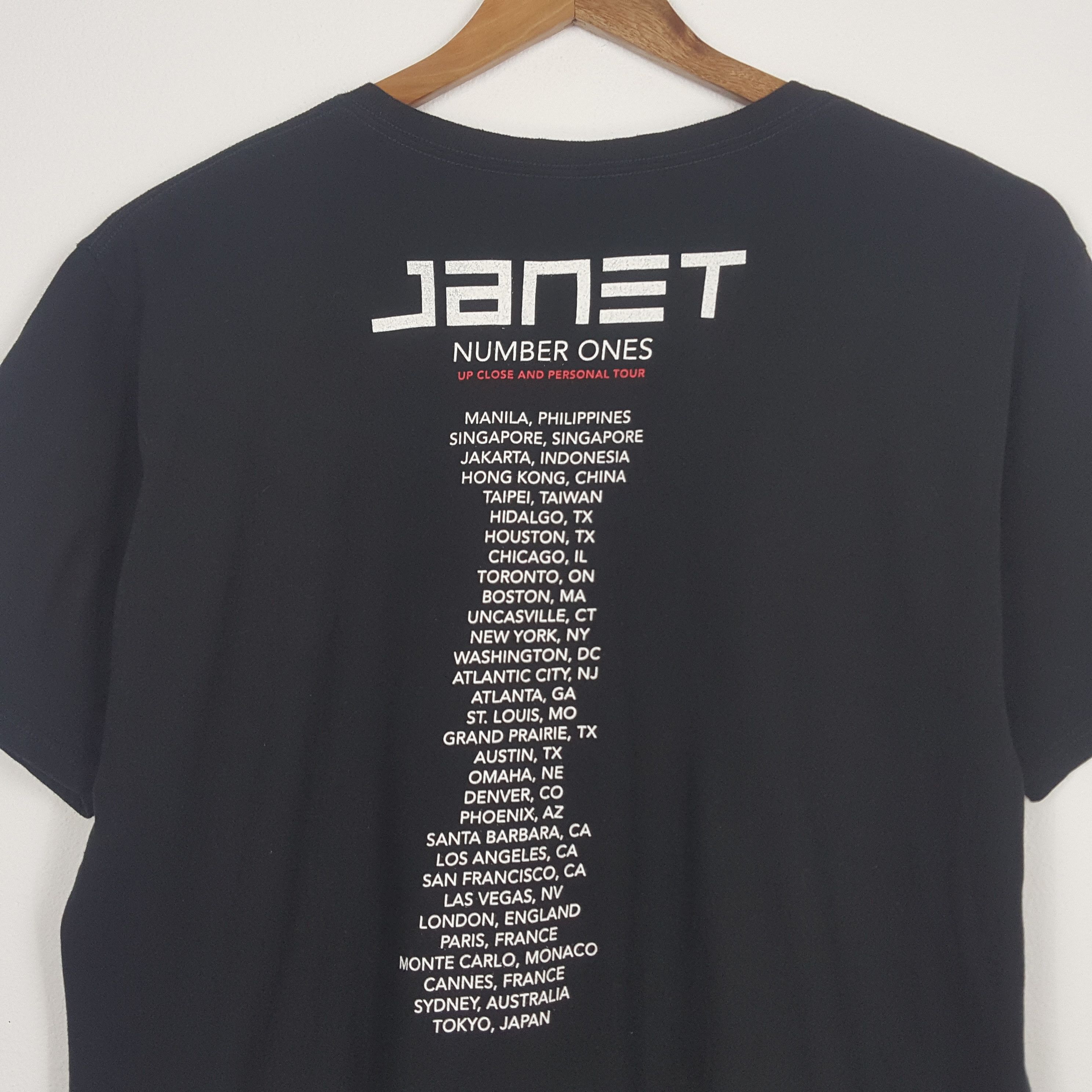 Band Tees × Rap Tees × Vintage Vintage Jenet Jackson American Singer Rap Tees Tour T-Shirt Size US XL / EU 56 / 4 - 2 Thumbnail