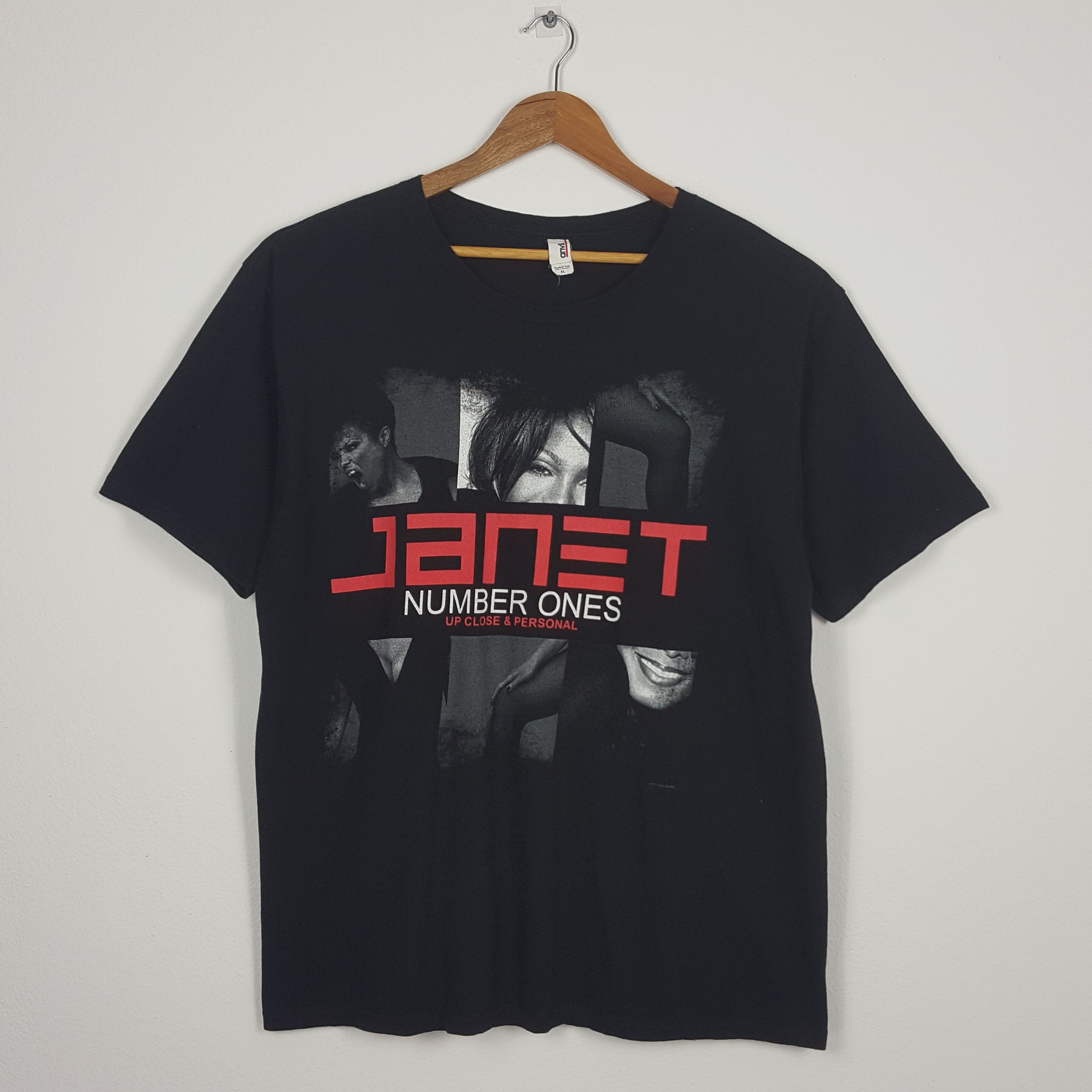 Band Tees × Rap Tees × Vintage Vintage Jenet Jackson American Singer Rap Tees Tour T-Shirt Size US XL / EU 56 / 4 - 1 Thumbnail