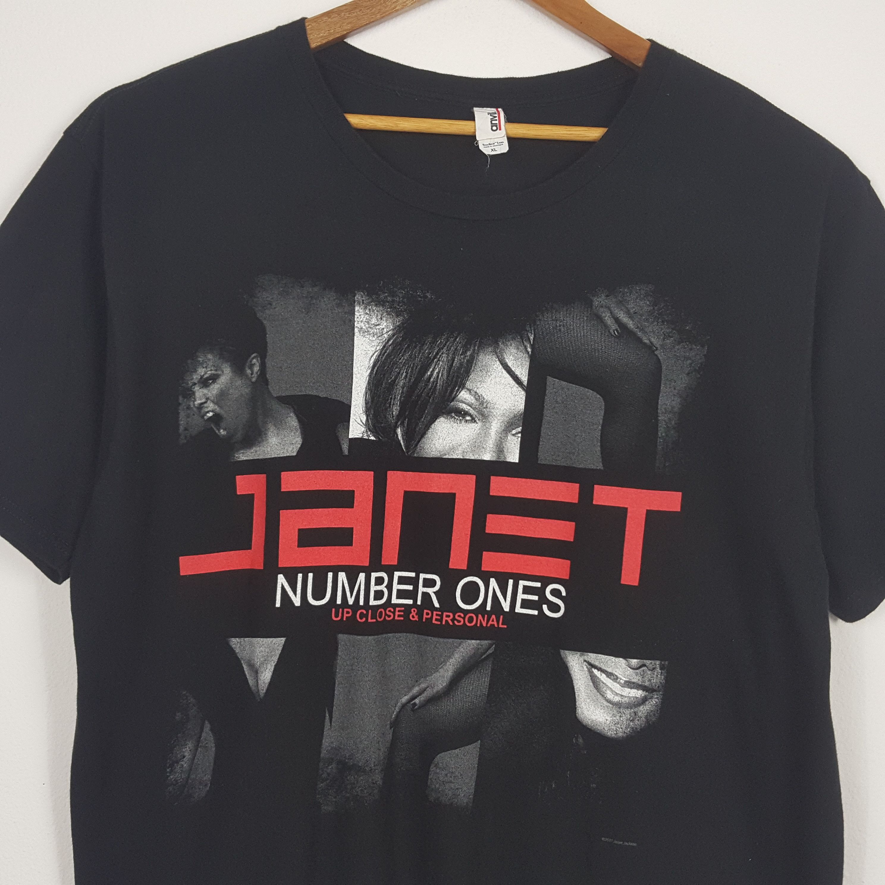 Band Tees × Rap Tees × Vintage Vintage Jenet Jackson American Singer Rap Tees Tour T-Shirt Size US XL / EU 56 / 4 - 4 Thumbnail