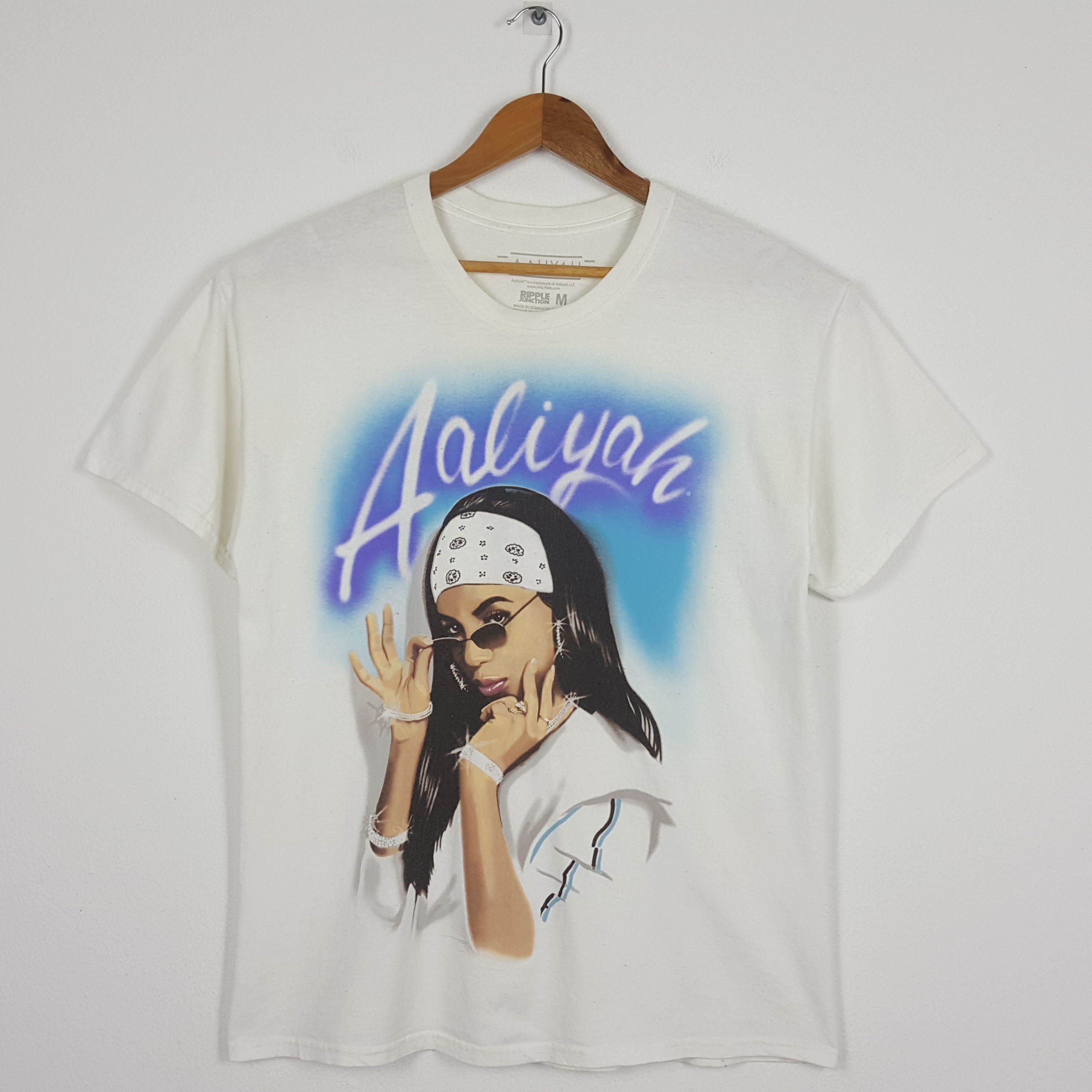 Rap Tees × Vintage Vintage Aaliyah American Hip hop R&B Singer Rap Tees Size US L / EU 52-54 / 3 - 1 Thumbnail