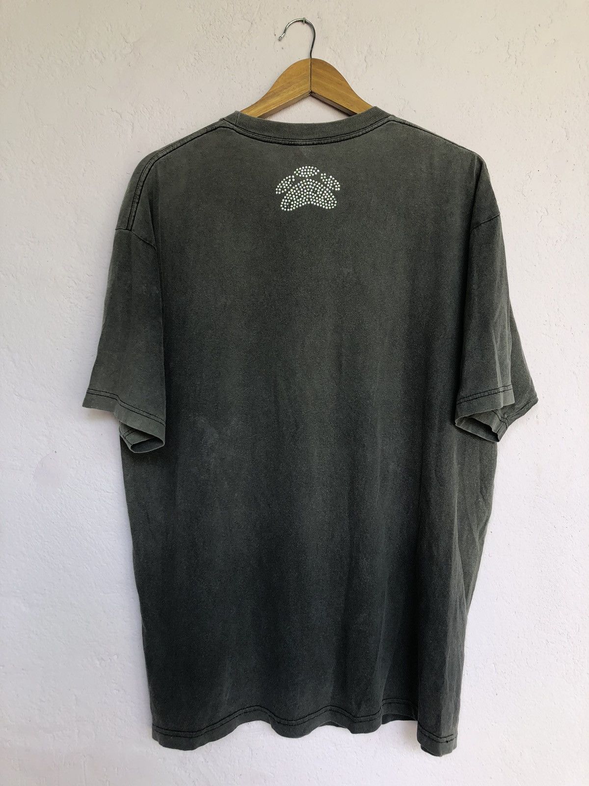 Rap Tees Rare Blue line sun faded rapper Style black Shirt Size US XL / EU 56 / 4 - 4 Thumbnail