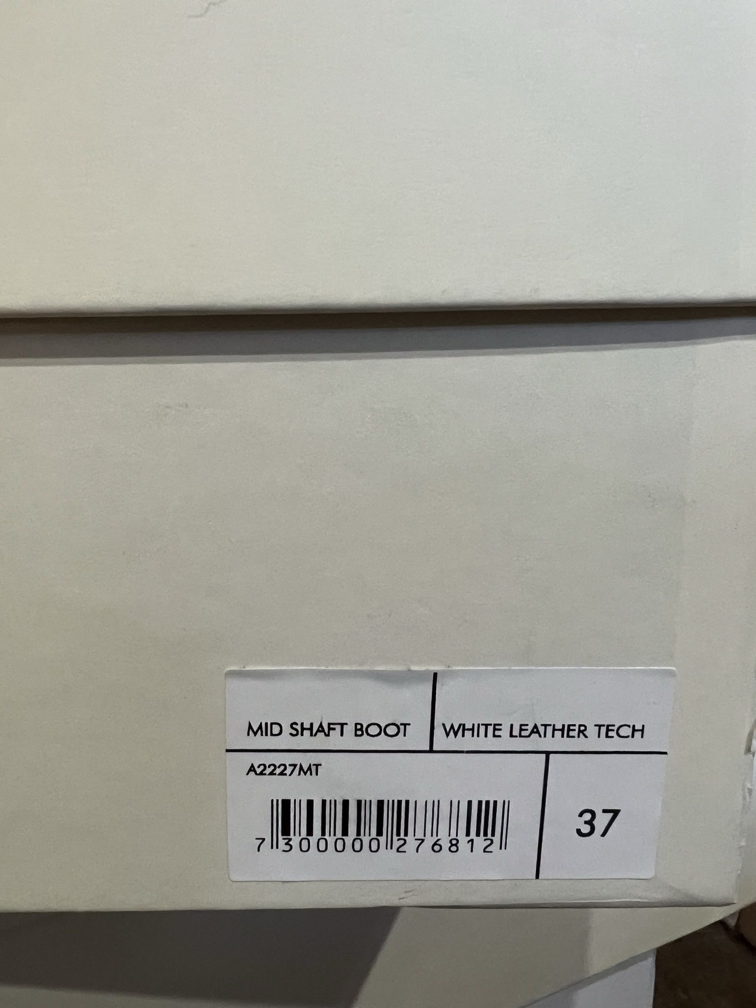 Our Legacy White Leather Tech Mid Shaft Boot sz 37 Size US 7 / IT 37 - 7 Thumbnail