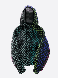 Louis Vuitton Black Quilted Plain Rainbow Zip Front Jacket XL