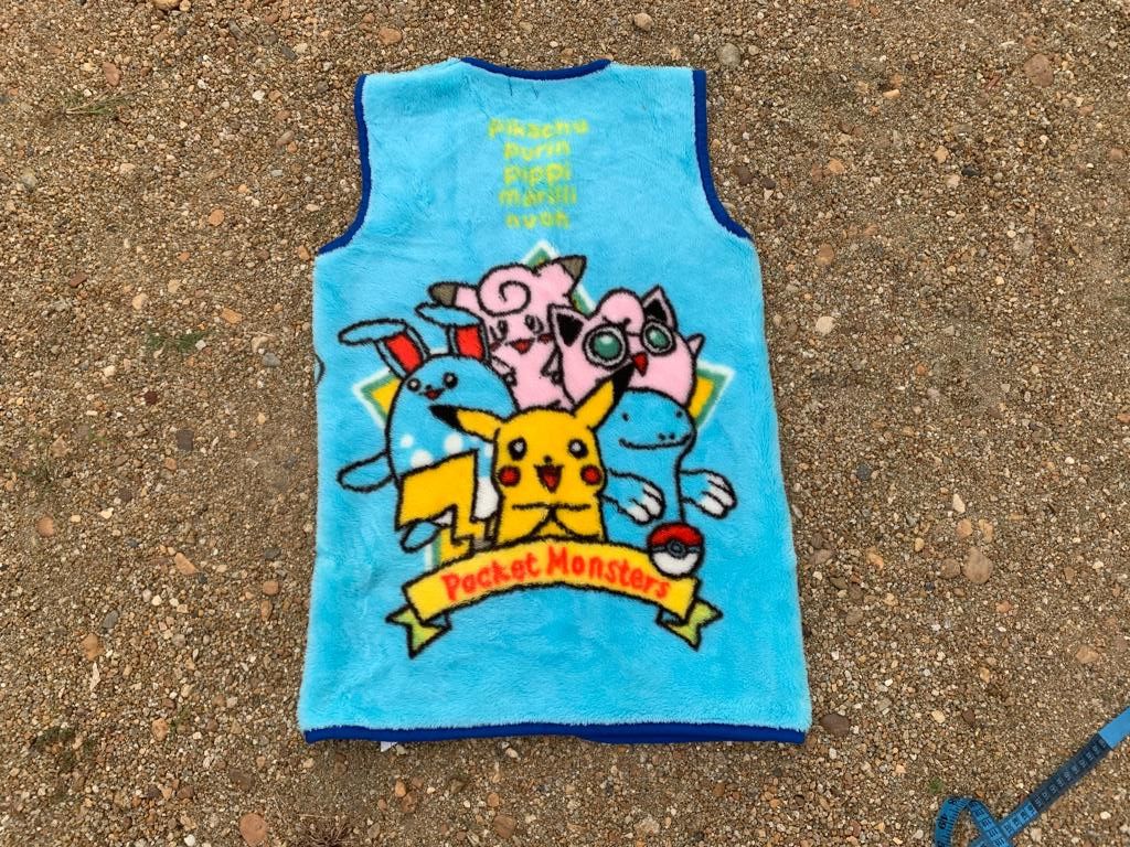 Japanese Brand Vintage Pokémon Vest Fleece Size US S / EU 44-46 / 1 - 2 Thumbnail