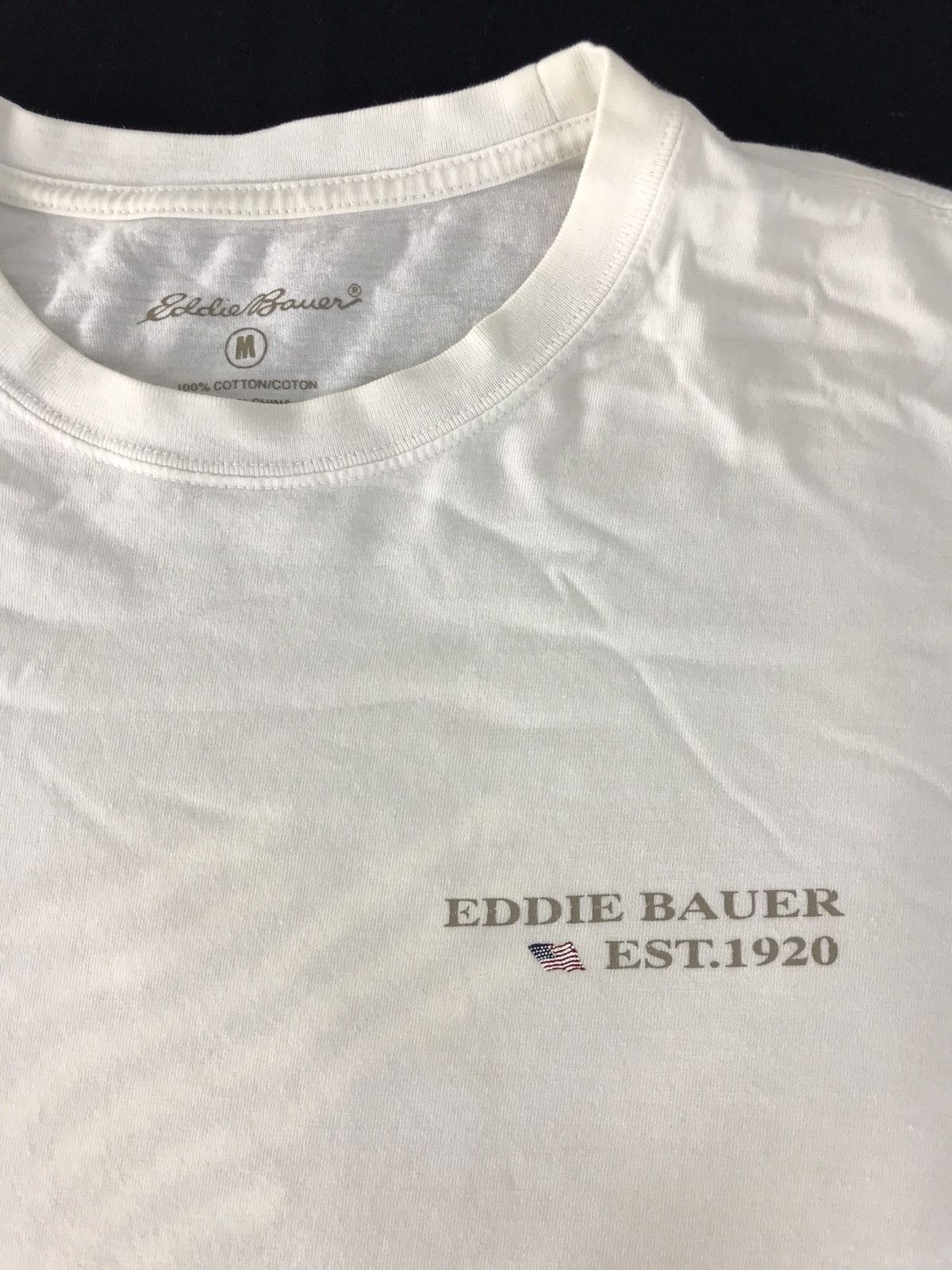 Eddie Bauer × Vintage Eddie Bauer Big Logo America Flag T-shirt Tee Size M L Size US M / EU 48-50 / 2 - 4 Thumbnail