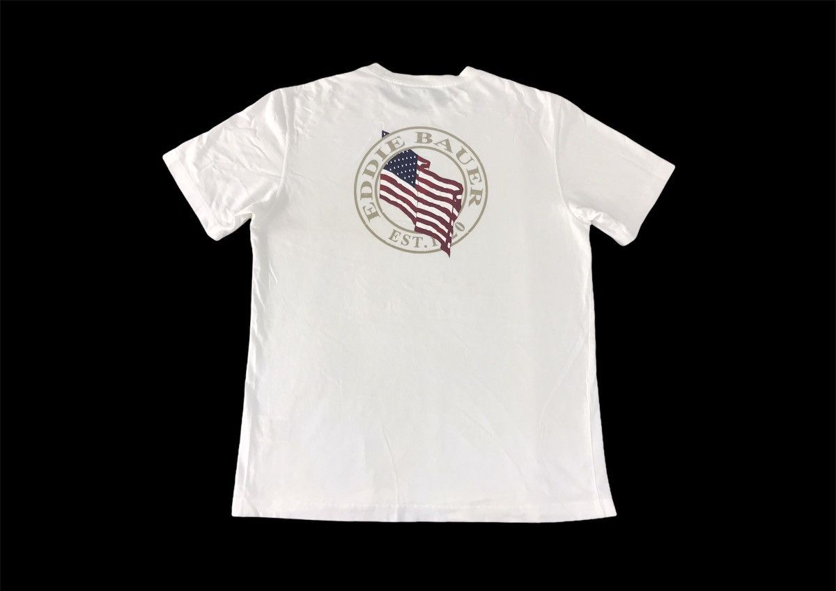 Eddie Bauer × Vintage Eddie Bauer Big Logo America Flag T-shirt Tee Size M L Size US M / EU 48-50 / 2 - 1 Thumbnail