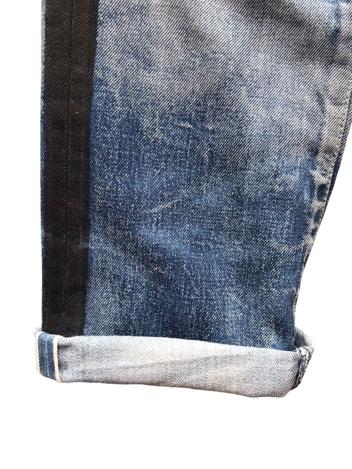 Japanese Brand GLAMB JAPAN MADE Blue Destroyed Selvedge Denim Jeans Size US 30 / EU 46 - 8 Thumbnail