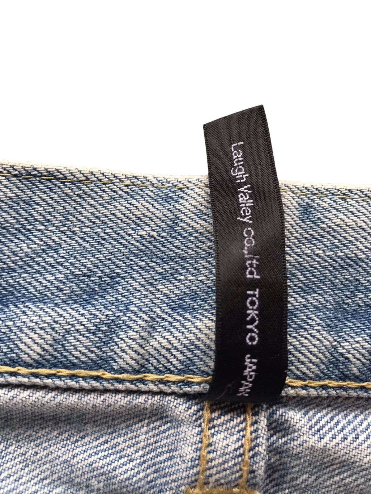 Japanese Brand GLAMB JAPAN MADE Blue Destroyed Selvedge Denim Jeans Size US 30 / EU 46 - 14 Thumbnail