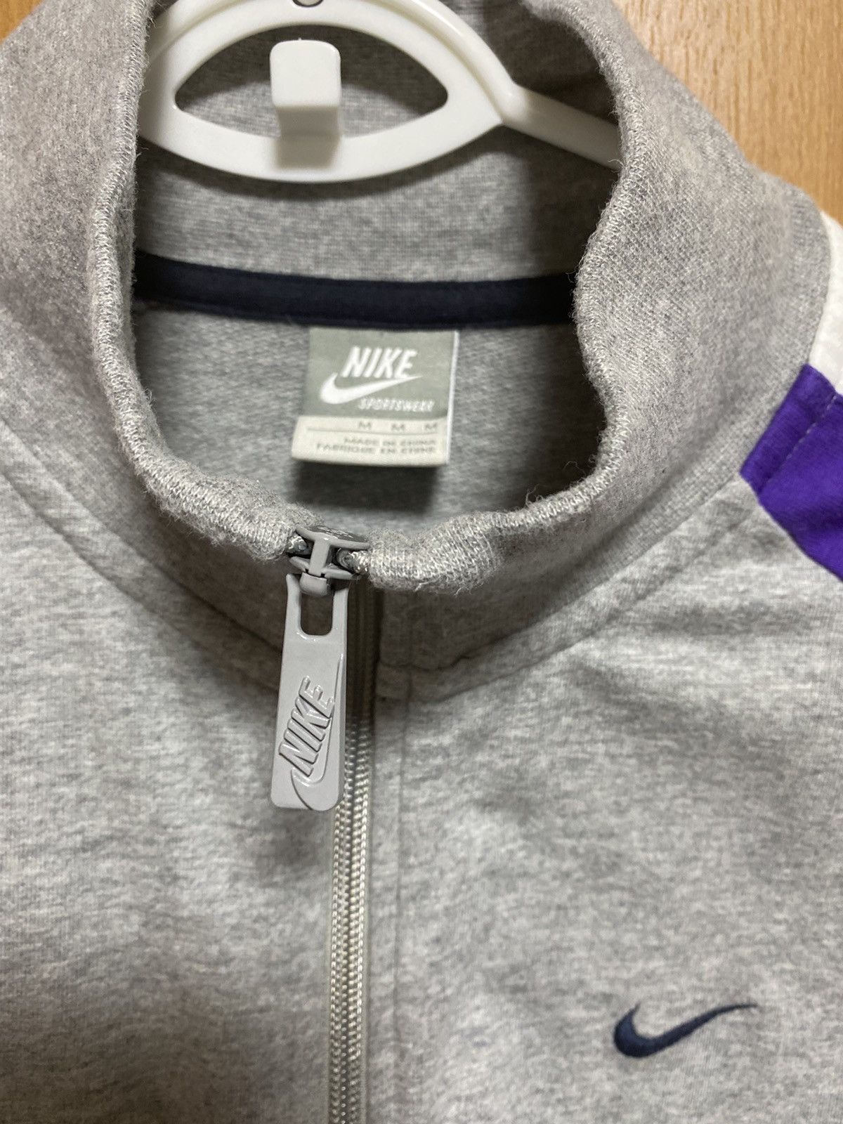 Nike Nike purple white hoodie M Size US M / EU 48-50 / 2 - 7 Thumbnail