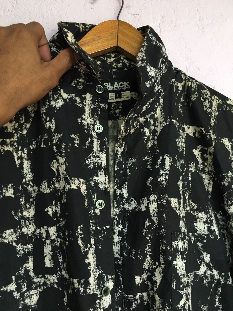 Comme des Garcons Black COMME DES GARÇON BLACK BUTTON SHIRT Size L / US 10 / IT 46 - 8 Thumbnail