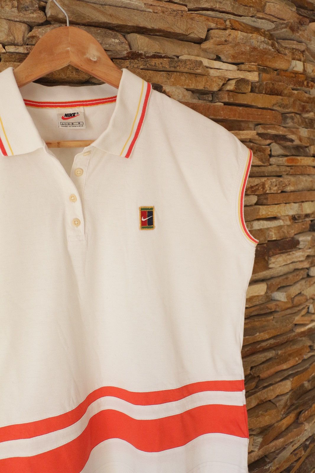 Nike × Nike ACG × Vintage 90s Vintage Nike Tennis Court Womens Polo Size ONE SIZE - 2 Thumbnail