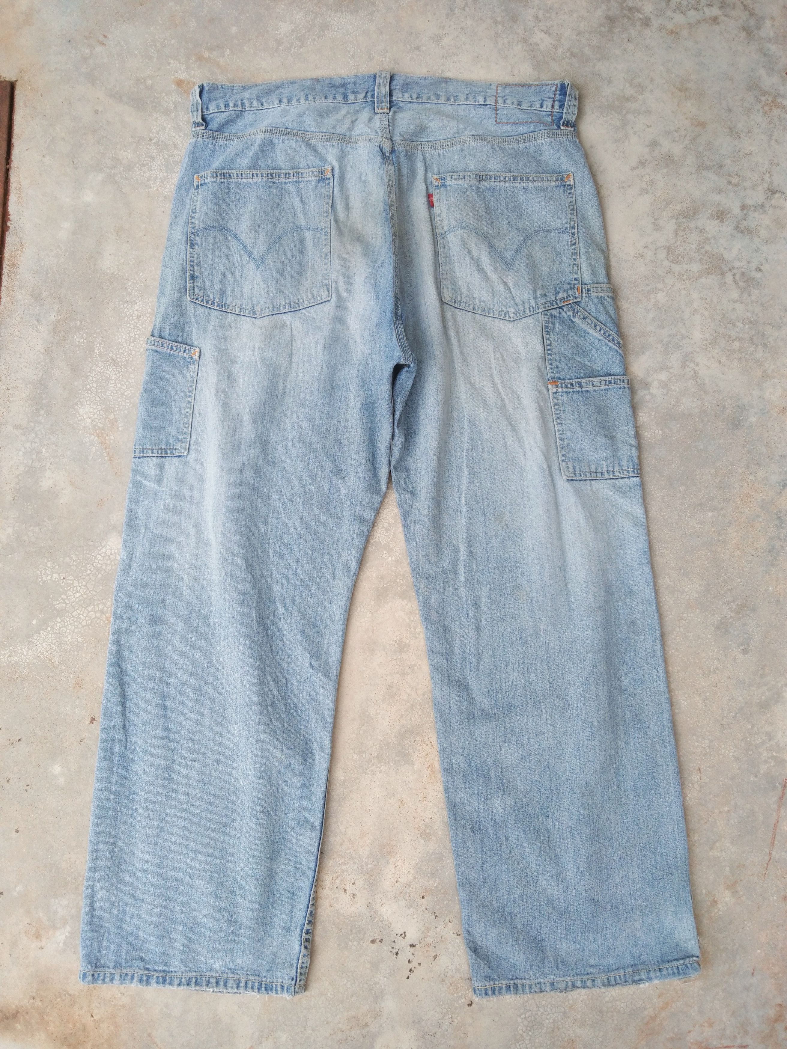 Levi's Vintage Levis Jeans Carpenter Baggy Loose Straight 38x30 Size US 38 / EU 54 - 2 Thumbnail