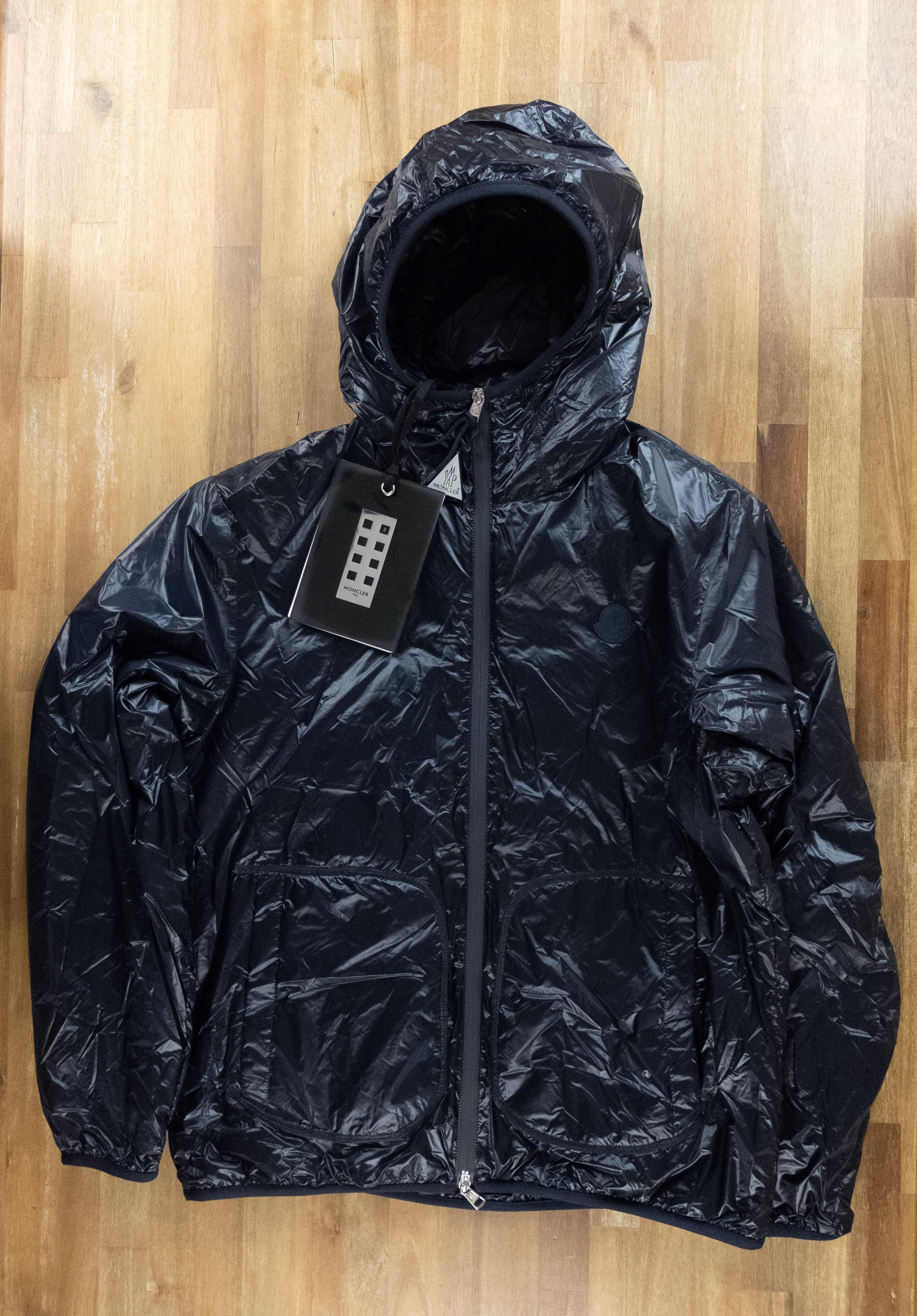 Moncler Genius Laufen navy lightweight hooded jacket XXL 5