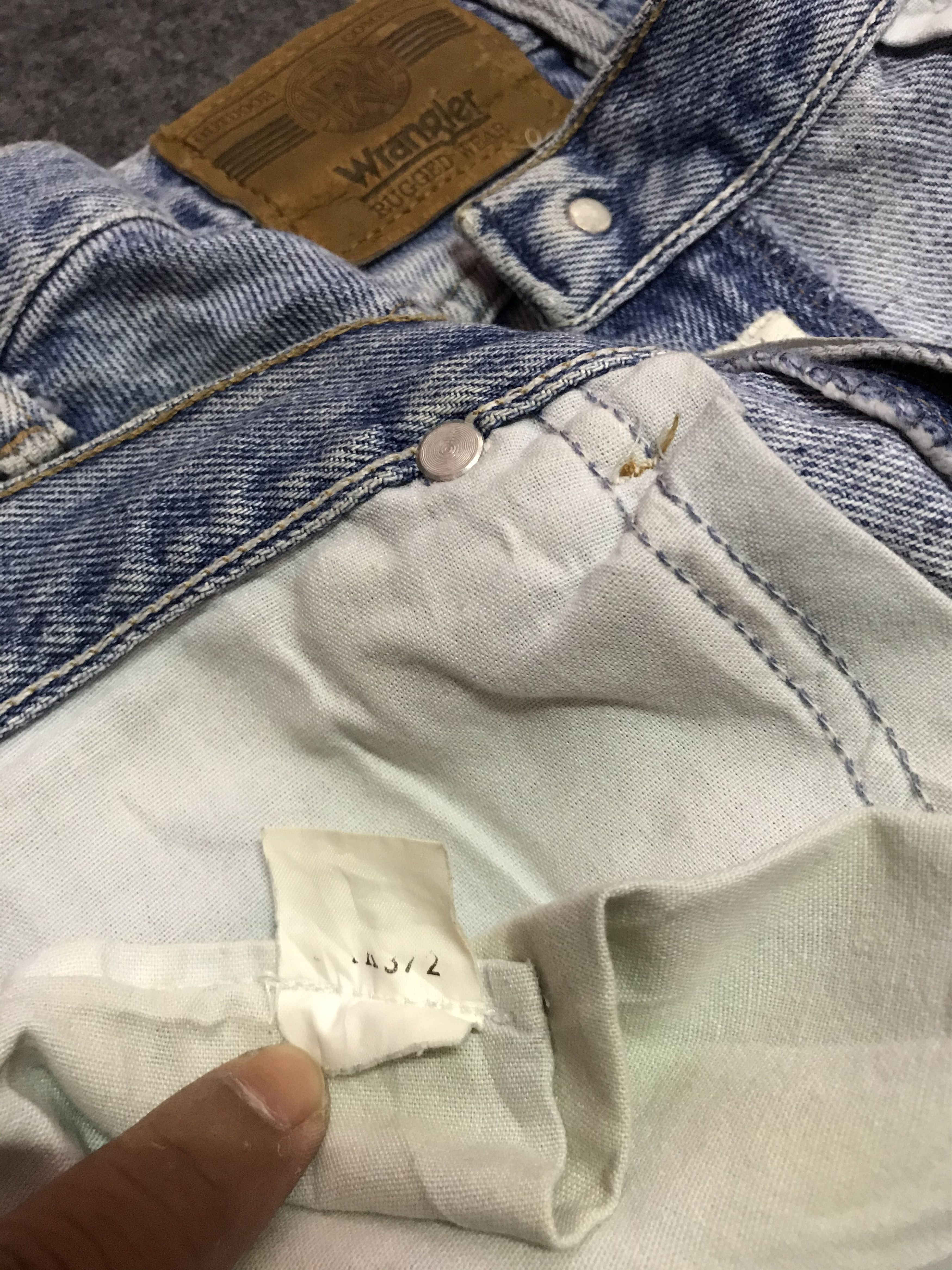Vintage × Wrangler Distressed Wrangler Vintage Jeans Size US 30 / EU 46 - 13 Thumbnail