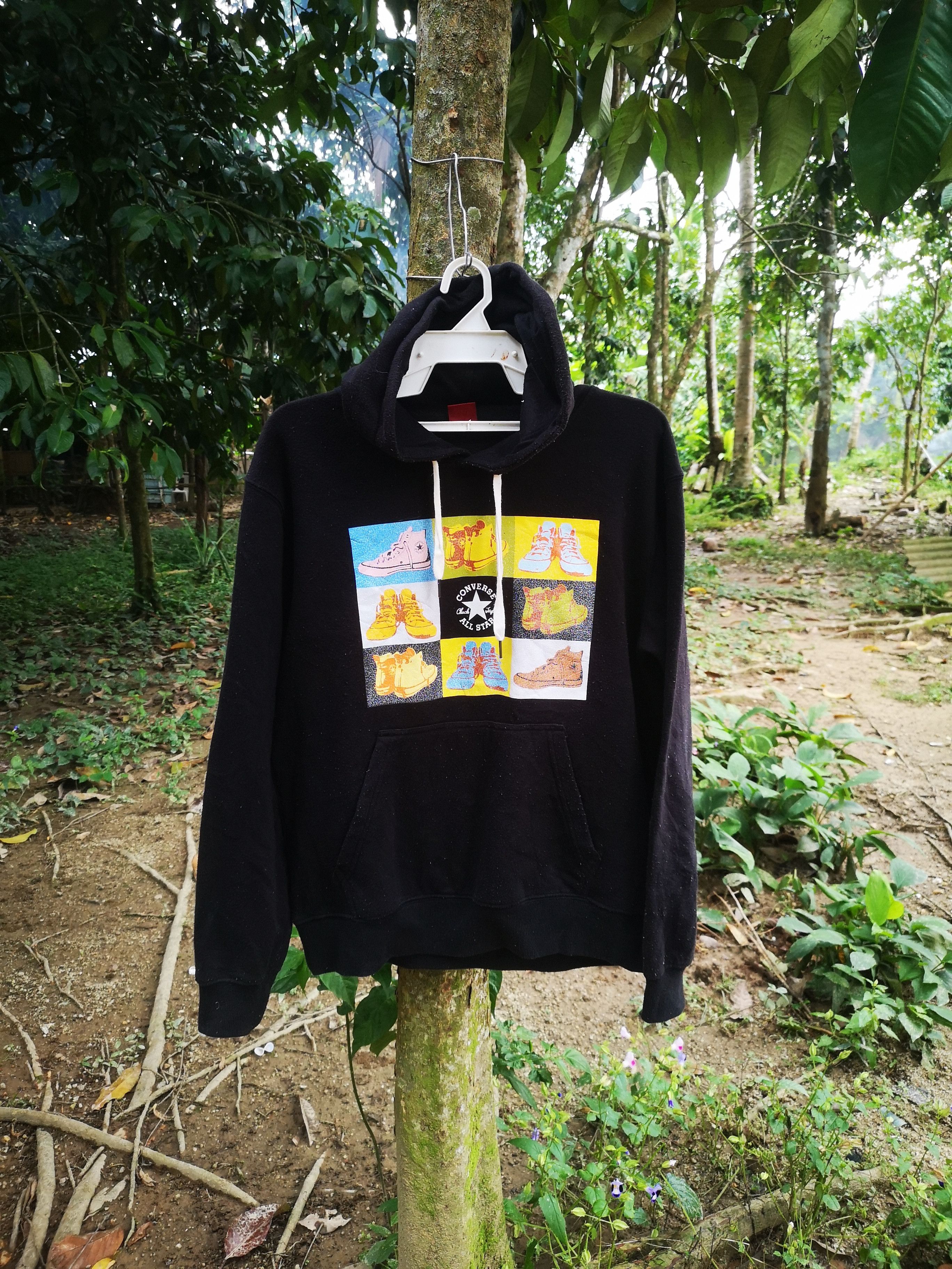 Vintage Converse Hoodie shoes printed