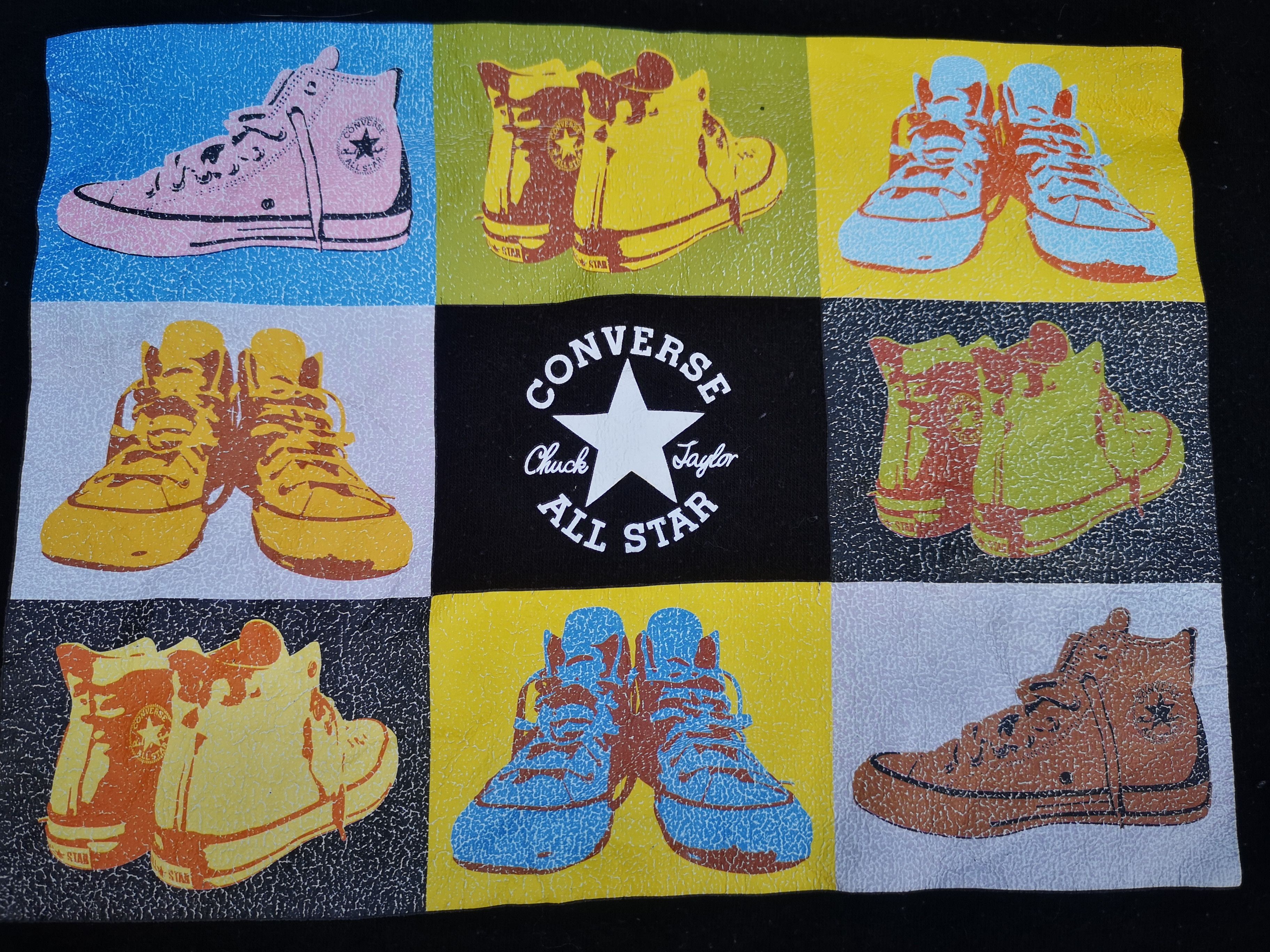 Converse Vintage Converse Hoodie shoes printed Size US L / EU 52-54 / 3 - 9 Thumbnail