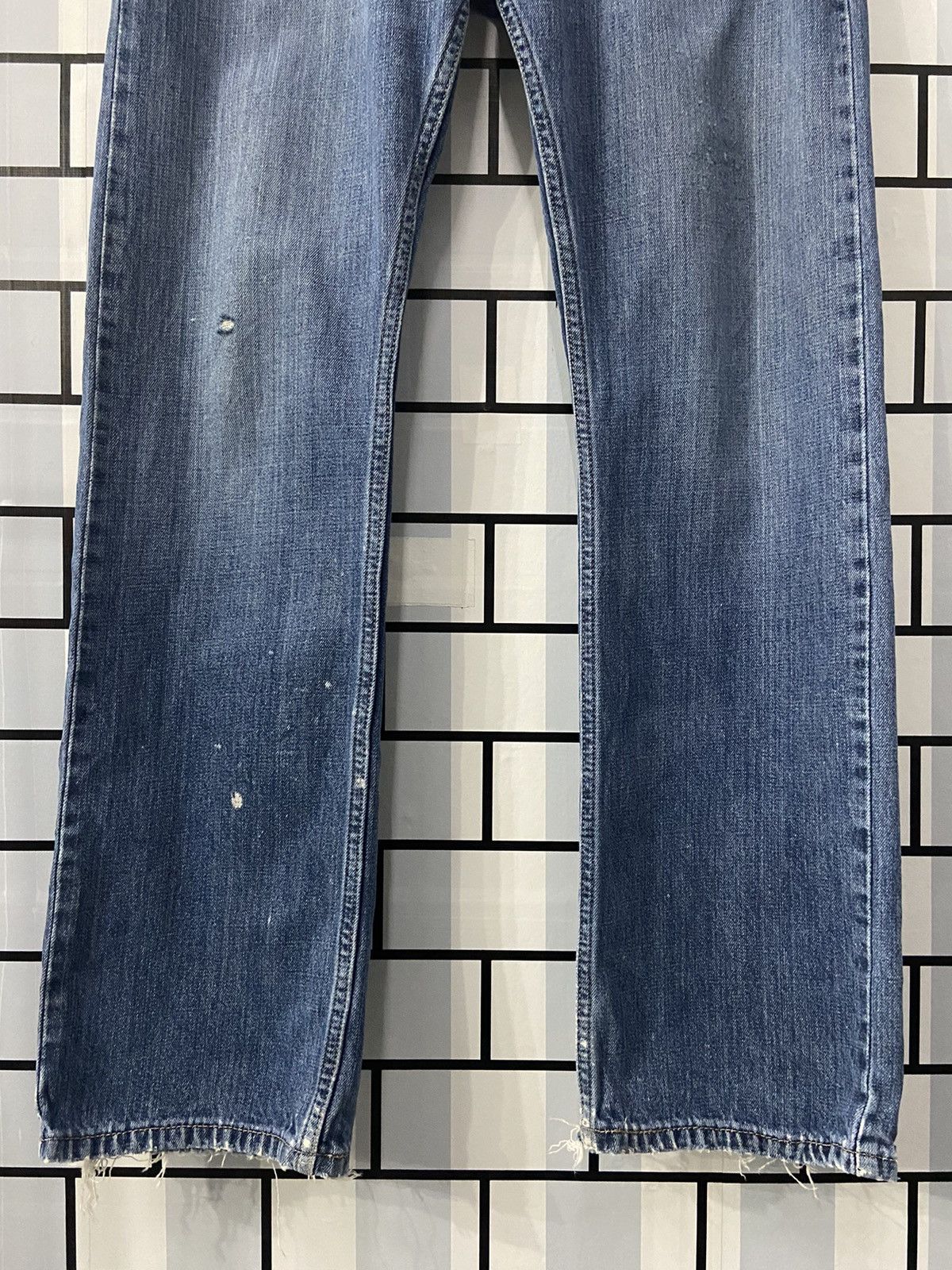 Levi's × Vintage Vintage Levi’s 514 Slim Straight Blue Wash Denim Pants Size US 34 / EU 50 - 5 Thumbnail