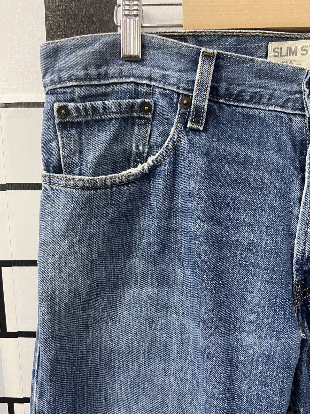 Levi's × Vintage Vintage Levi’s 514 Slim Straight Blue Wash Denim Pants Size US 34 / EU 50 - 11 Thumbnail