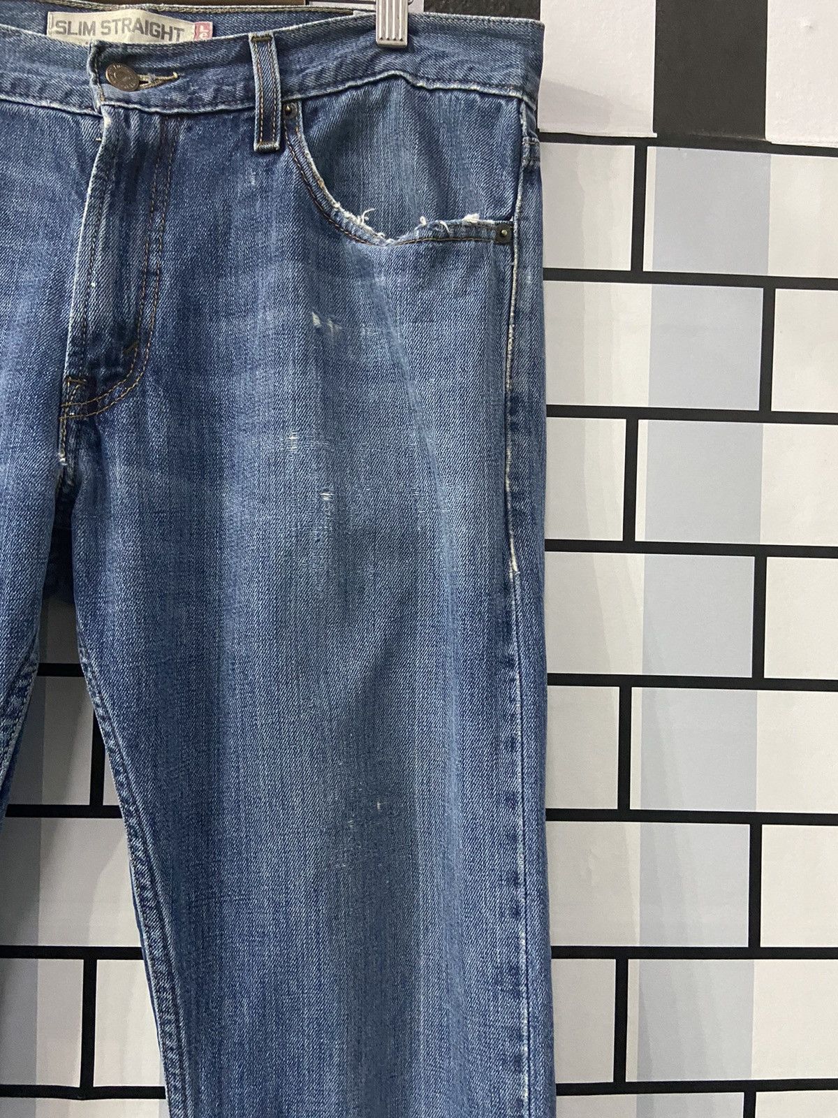 Levi's × Vintage Vintage Levi’s 514 Slim Straight Blue Wash Denim Pants Size US 34 / EU 50 - 9 Thumbnail