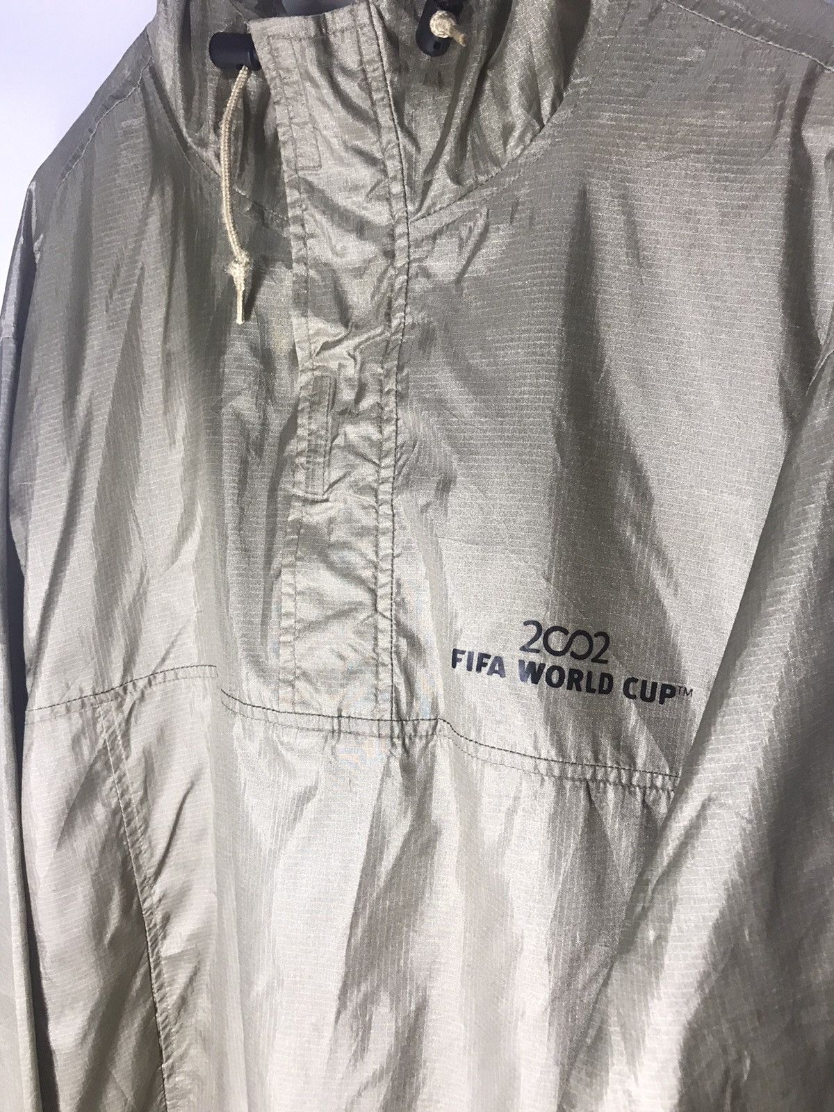 Vintage Windbreaker with hoodie half zipper 2002 fifa World Cup Size US M / EU 48-50 / 2 - 7 Thumbnail