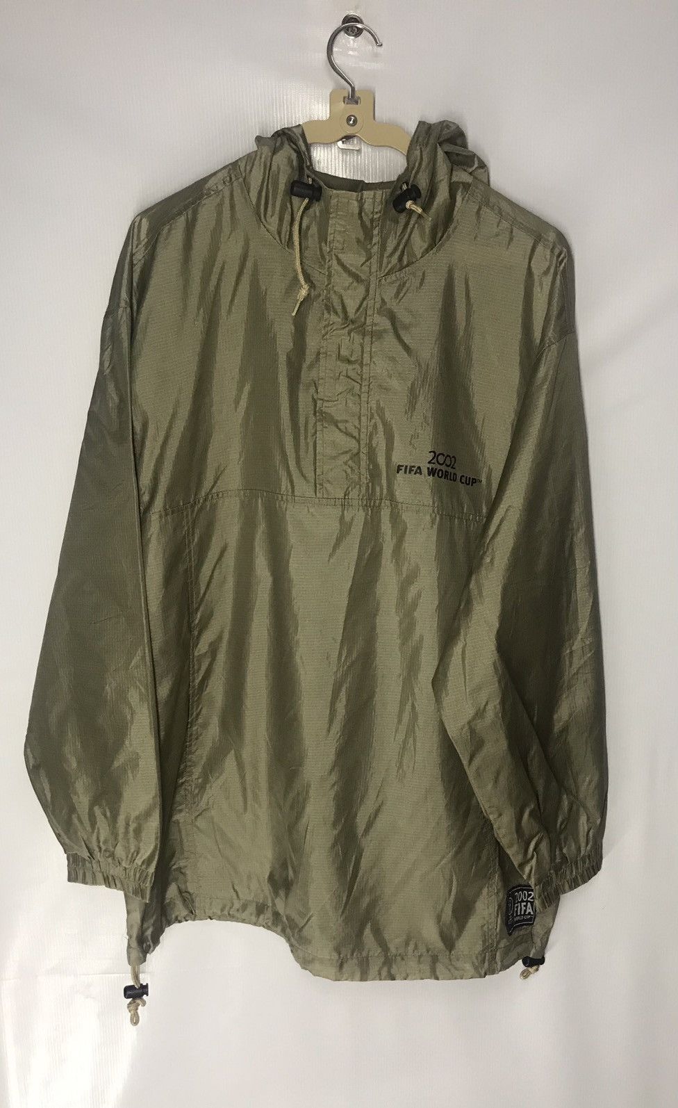 Vintage Windbreaker with hoodie half zipper 2002 fifa World Cup Size US M / EU 48-50 / 2 - 9 Thumbnail